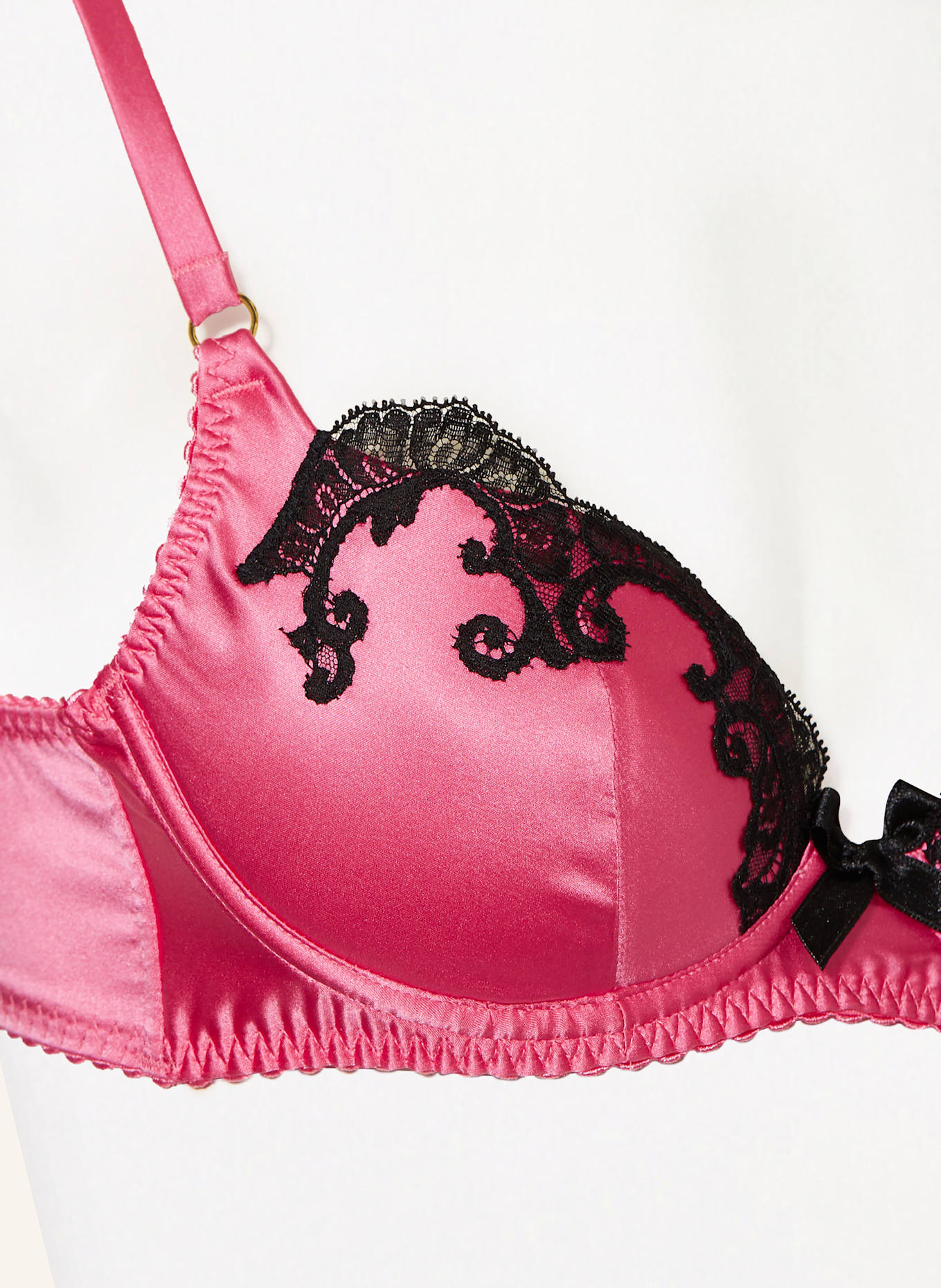 Agent Provocateur Bügel-BH MOLLY aus Seide: PINK/ SCHWARZ
