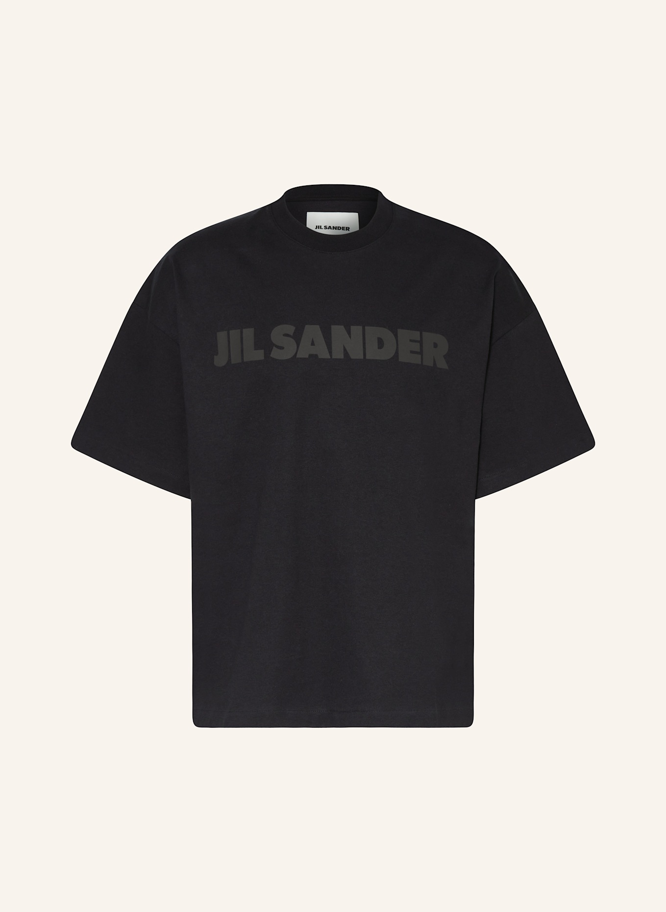 JIL SANDER Tričko: ČERNÁ