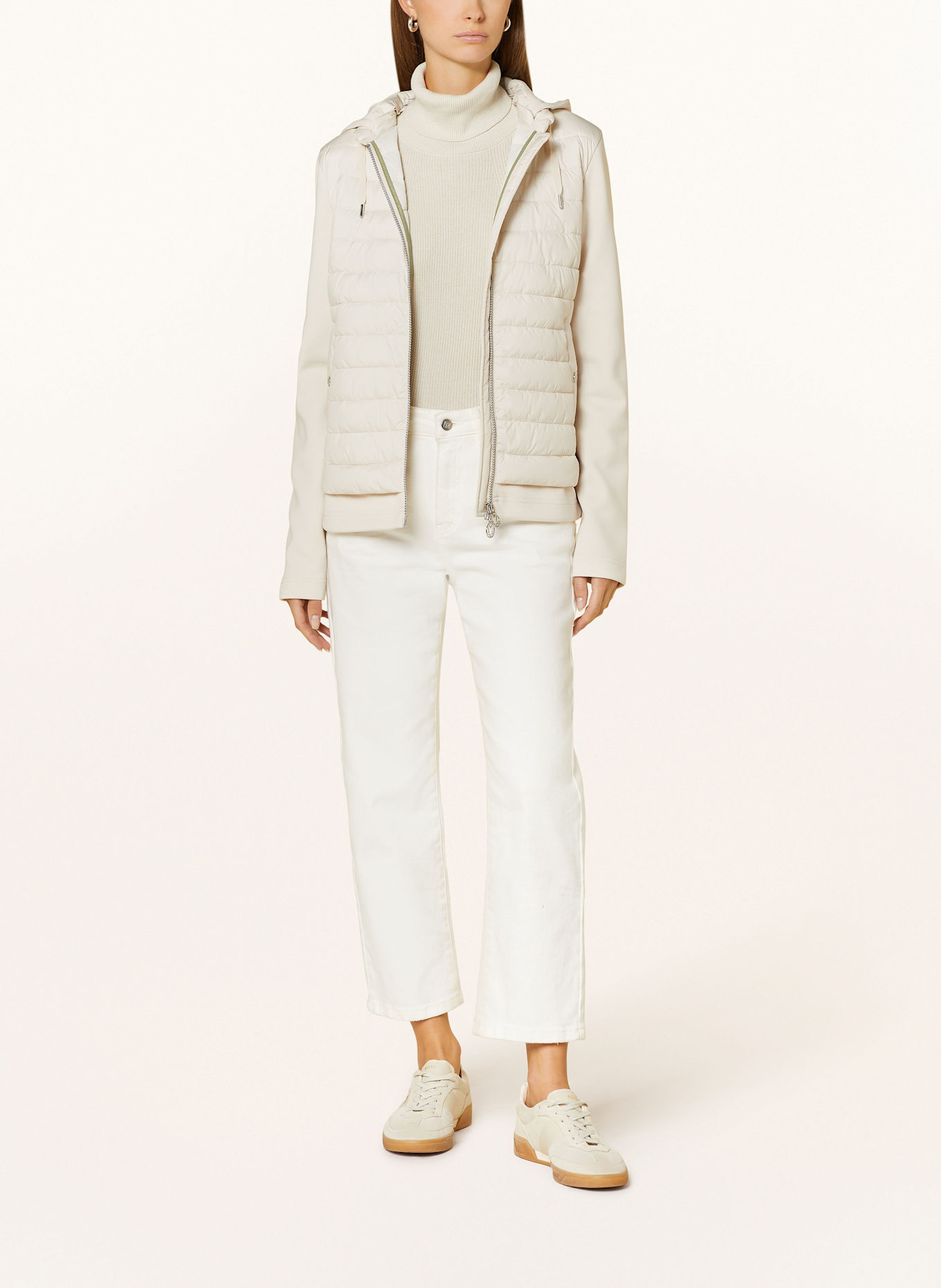FUCHS SCHMITT Steppjacke im Materialmix: CREME (Bild 2)