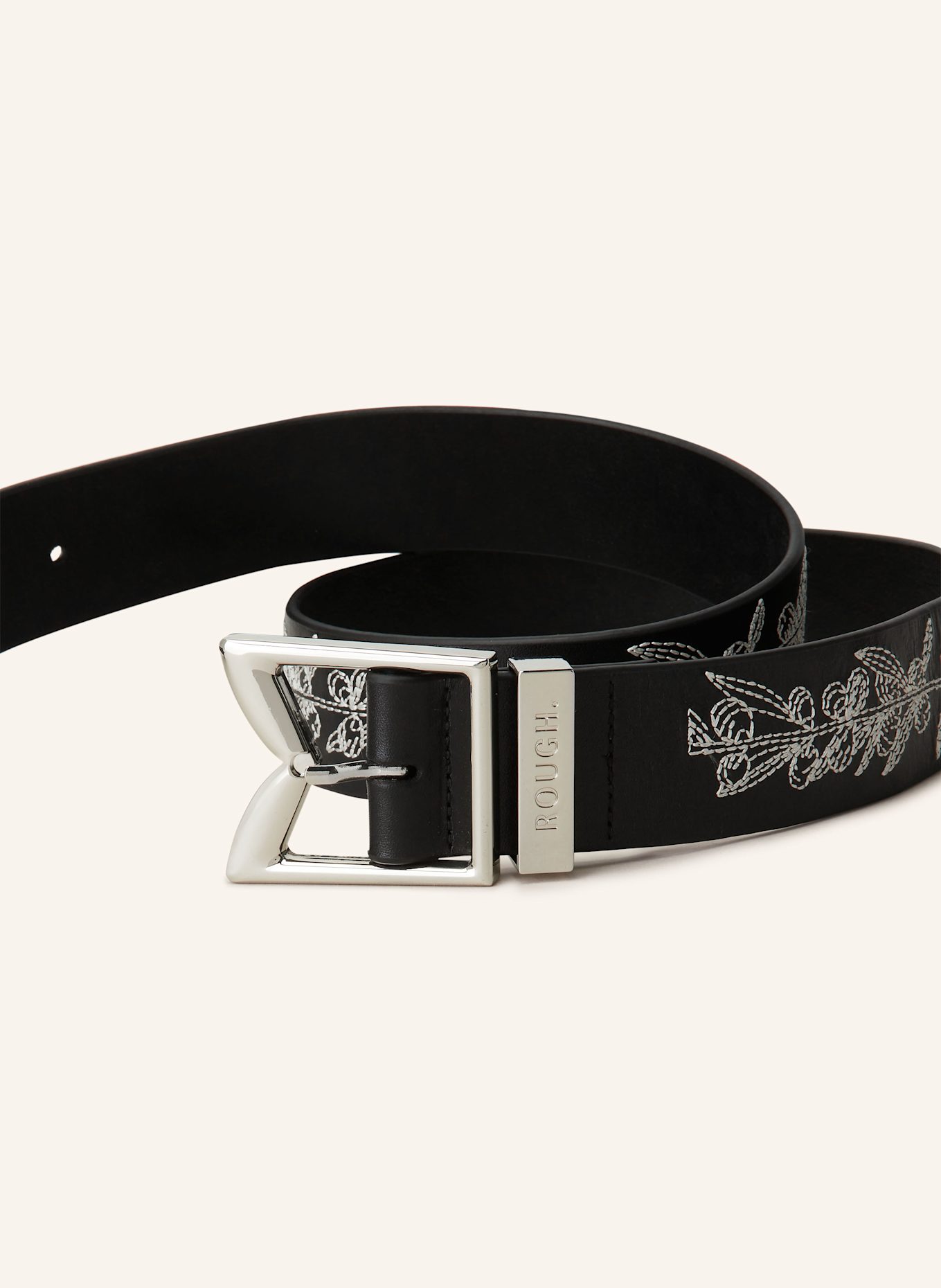 rough. Leather belt: BLACK