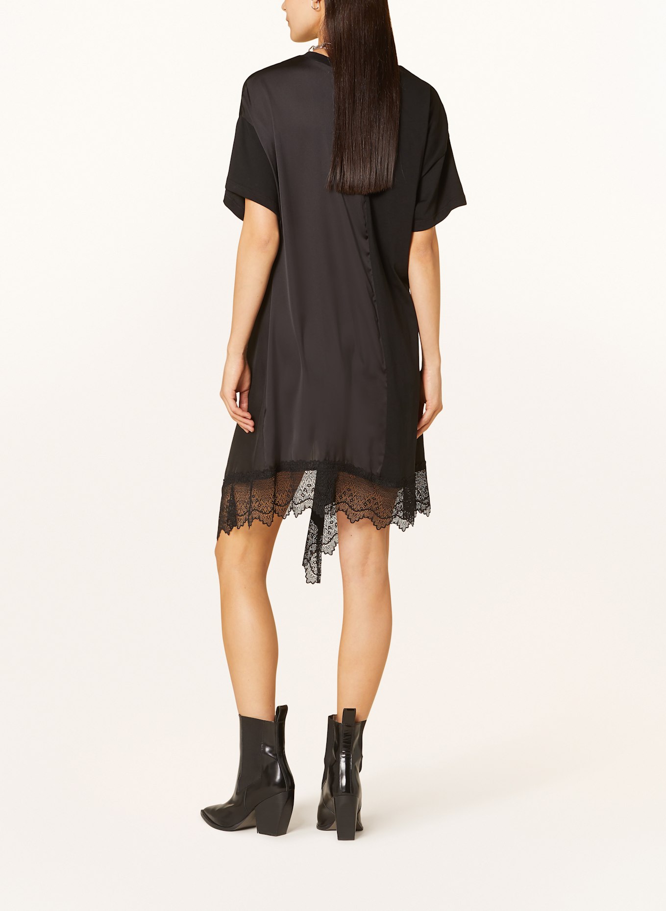 【新品未使用】Lana body dress black ALLSAINTS LANA dress with lace in black