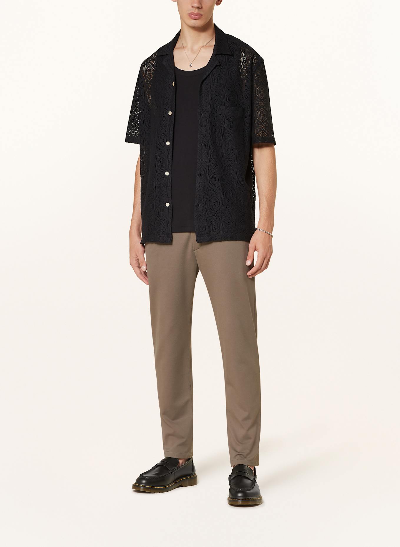 ALLSAINTS Knit shirt HARDEN Relaxed Fit, Color: BLACK (Image 2)