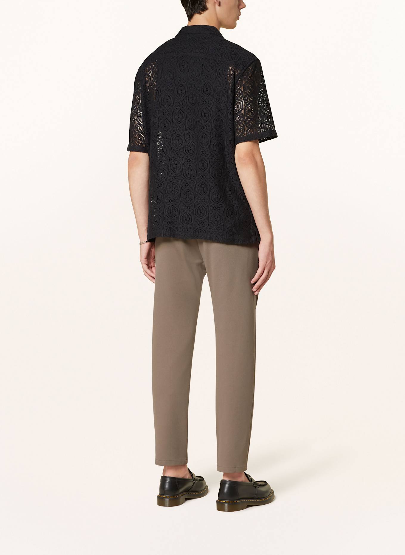 ALLSAINTS Knit shirt HARDEN Relaxed Fit, Color: BLACK (Image 3)