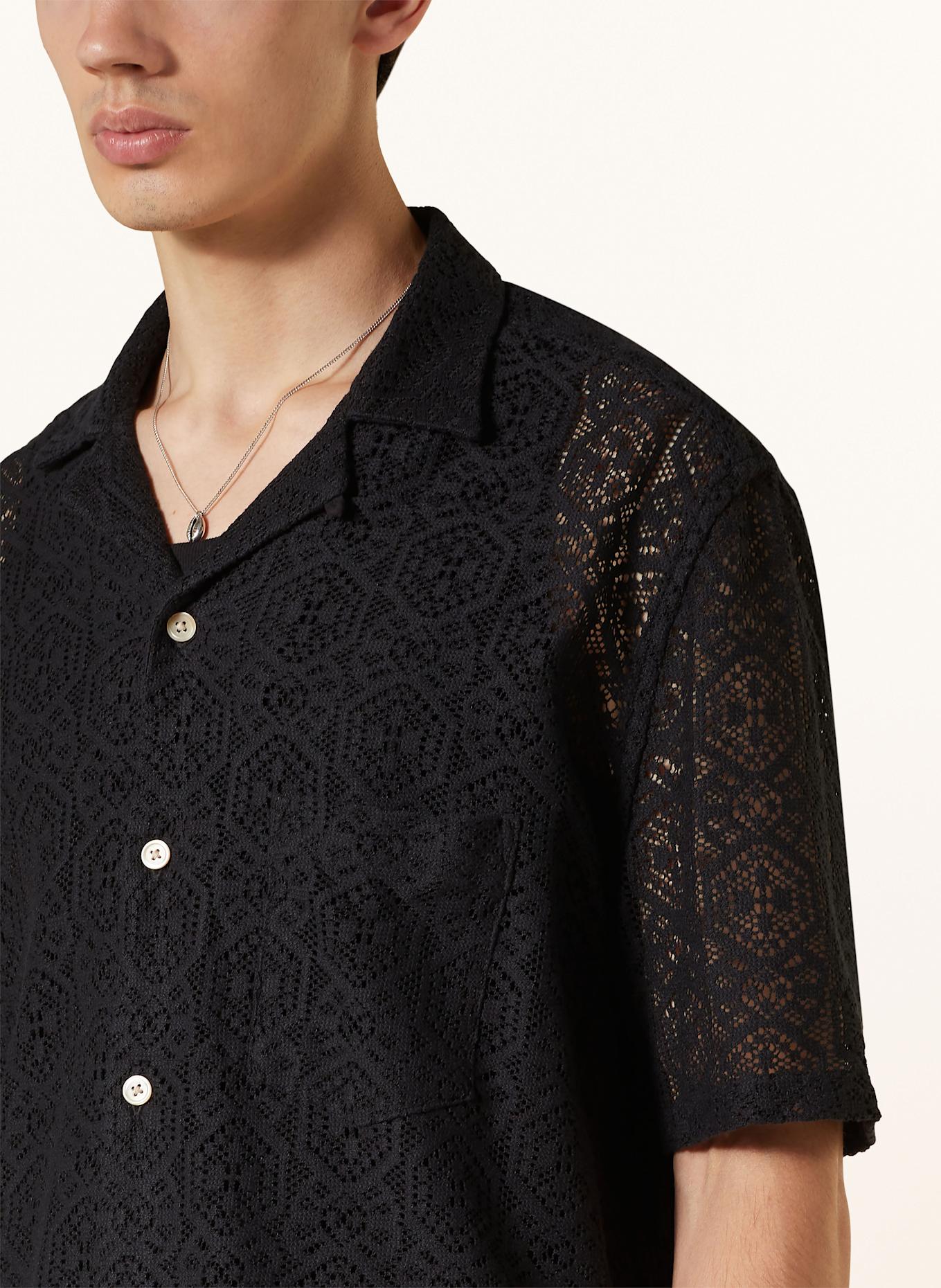 ALLSAINTS Knit shirt HARDEN Relaxed Fit, Color: BLACK (Image 4)