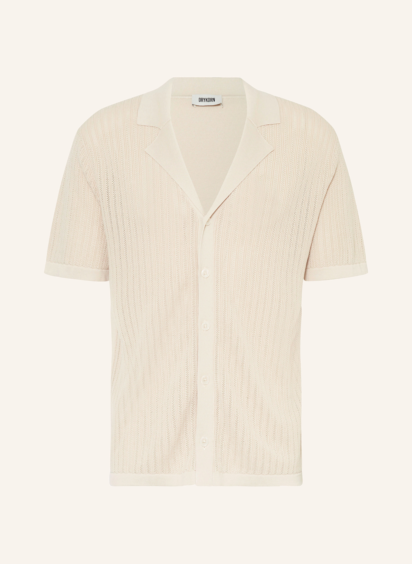 DRYKORN Strickhemd RAY Comfort Fit: HELLBRAUN