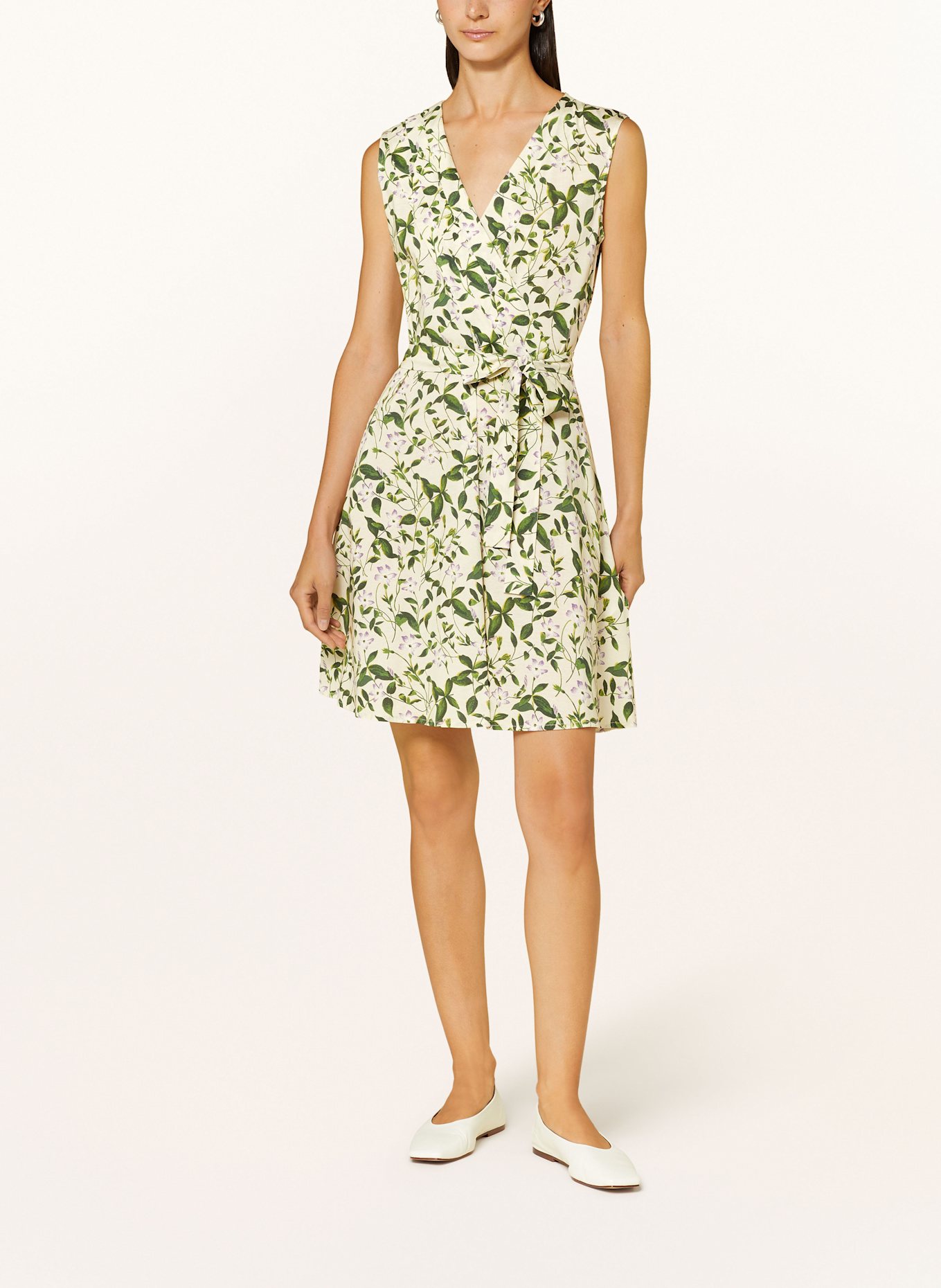 WEEKEND Max Mara OSIRIS jersey dress: LIGHT GREEN/ GREEN/ PURPLE