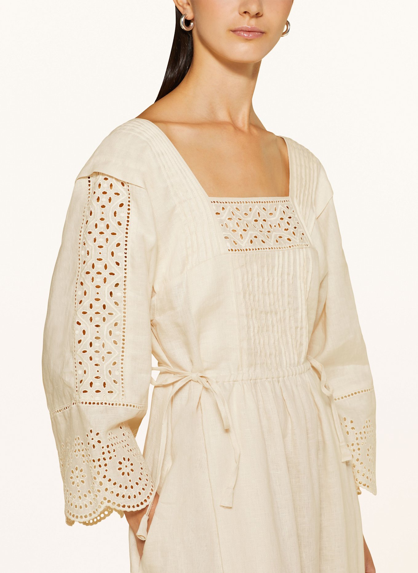 ワンピース Weekend Max Mara Luglio Linen Dress WEEKEND Max Mara Linen dress LUGLIO with broderie anglaise