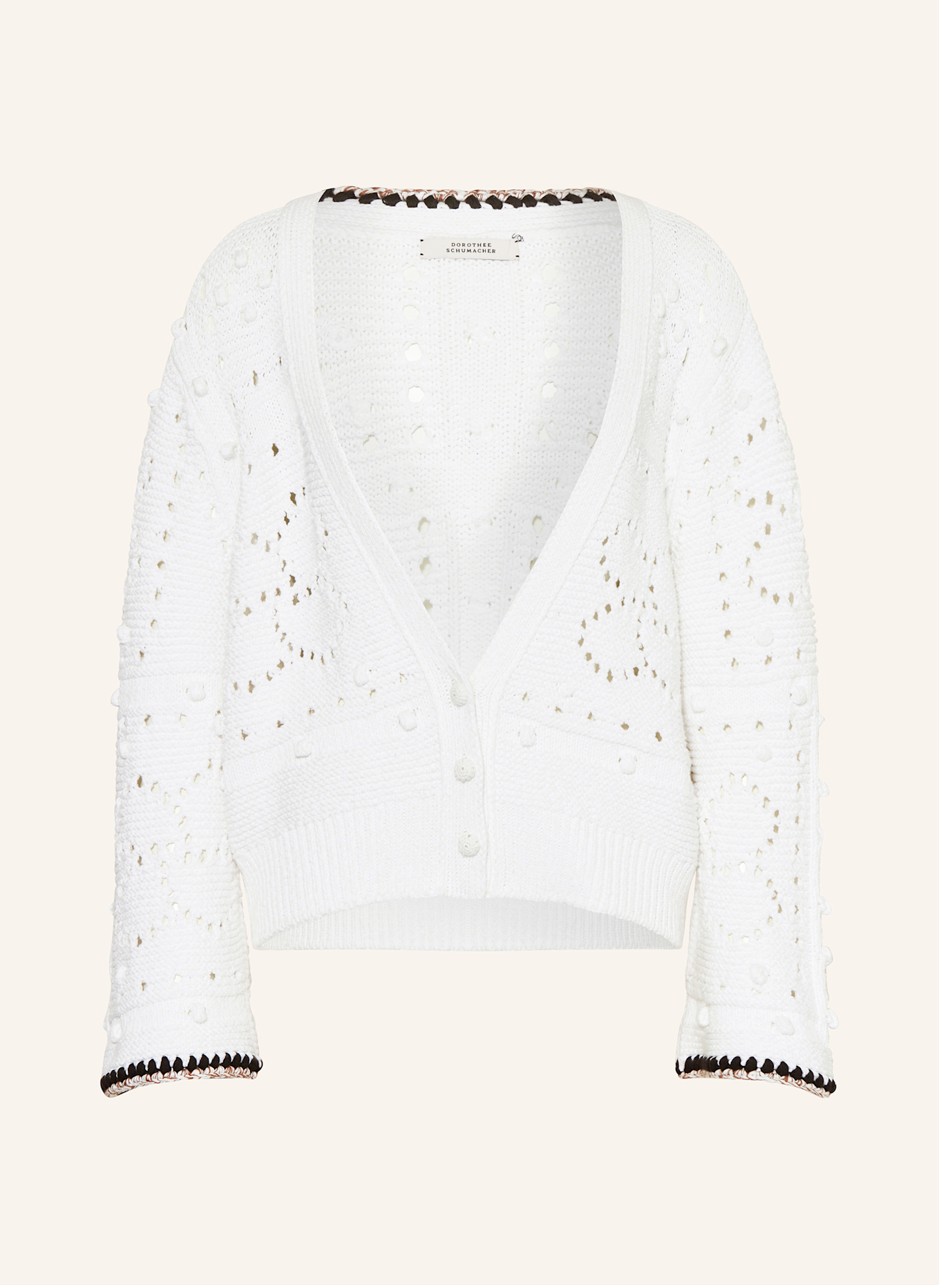 DOROTHEE SCHUMACHER BOHEMIAN MOOD cardigan: WHITE
