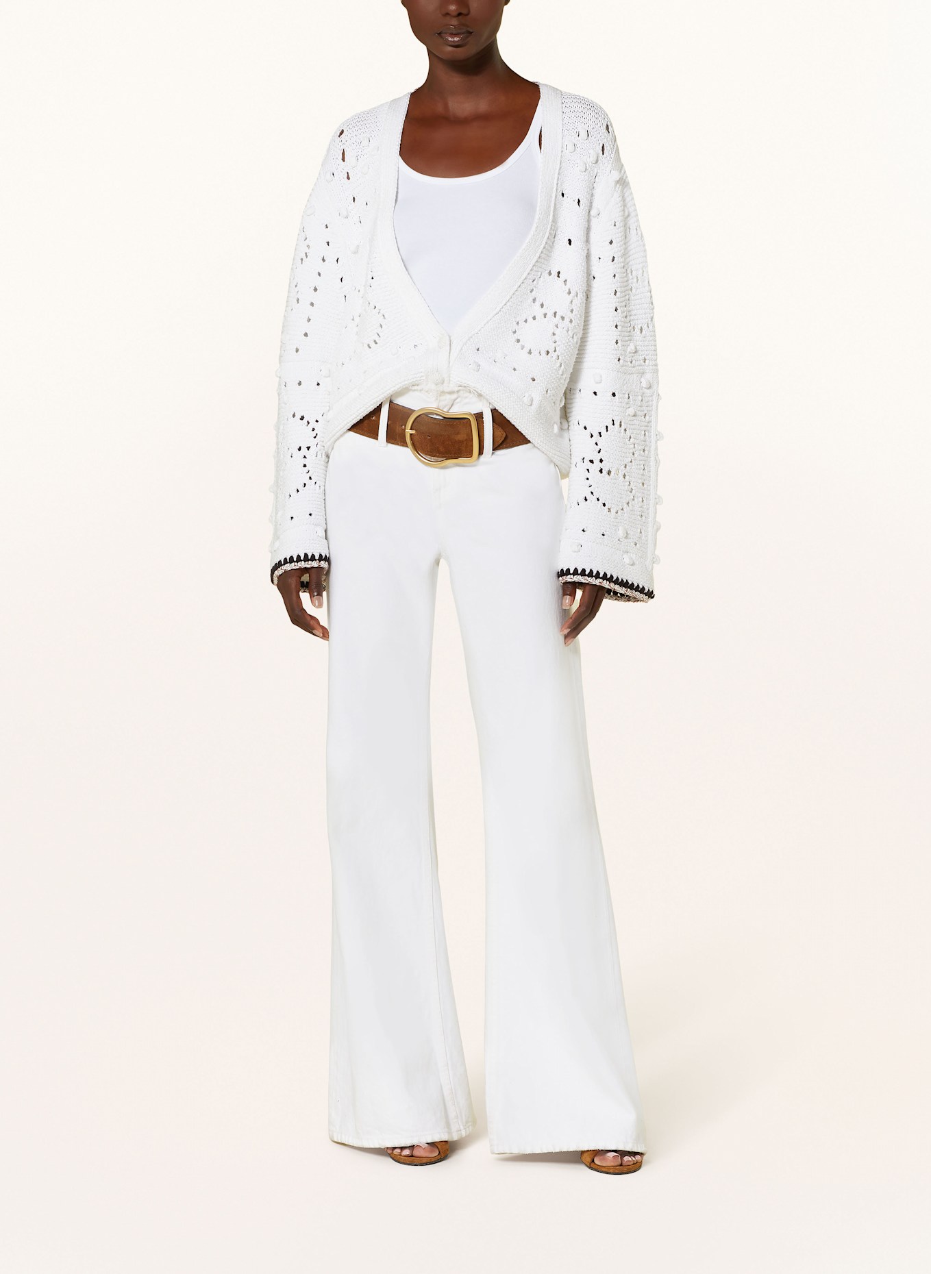 DOROTHEE SCHUMACHER BOHEMIAN MOOD cardigan: WHITE