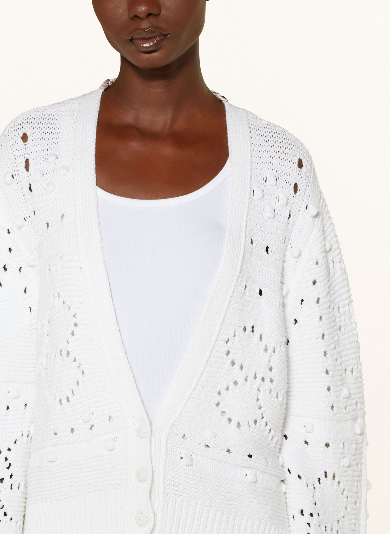 DOROTHEE SCHUMACHER BOHEMIAN MOOD cardigan: WHITE