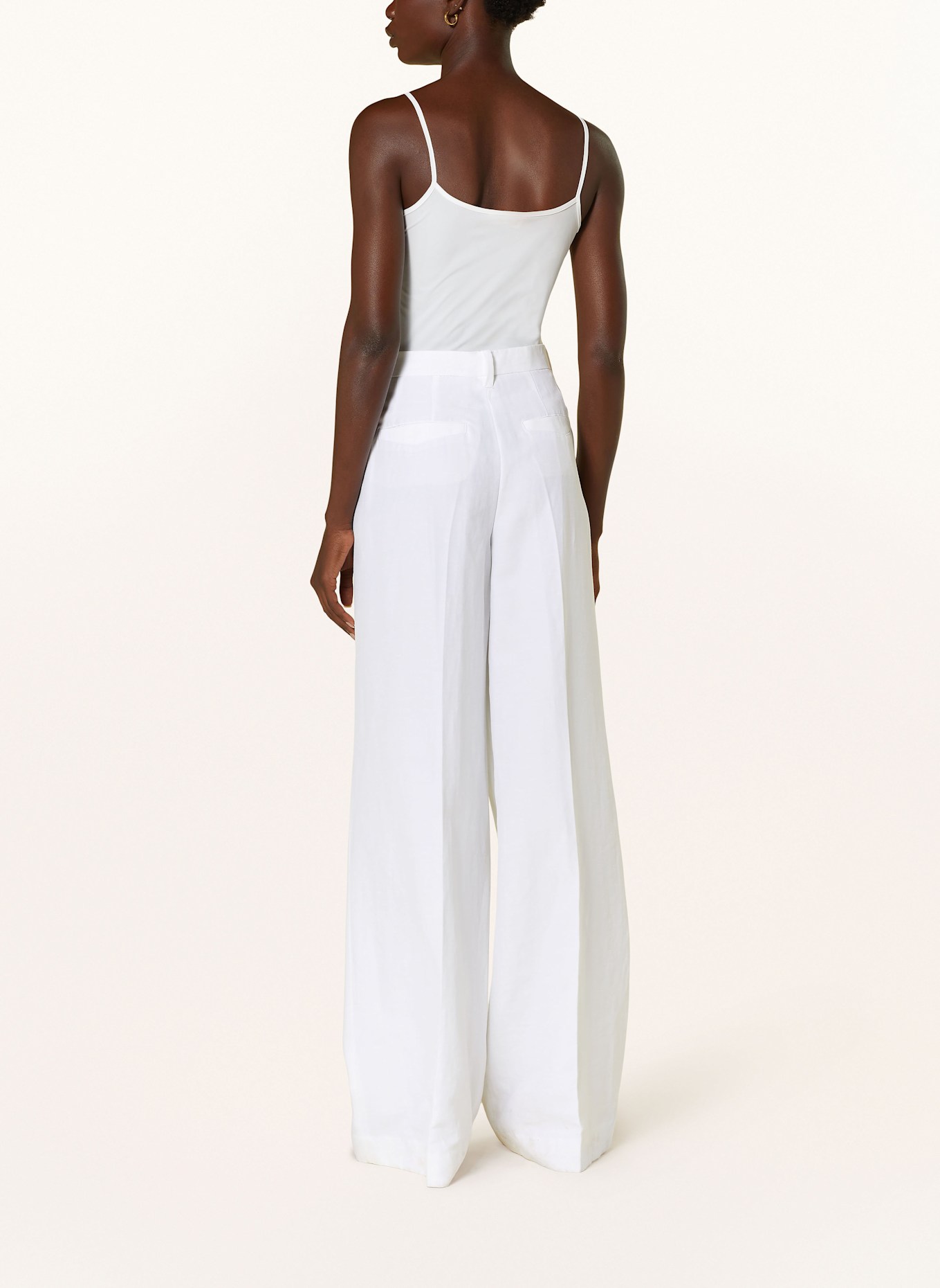 DOROTHEE SCHUMACHER Marlenehose SUMMER CRUISE mit Leinen: WEISS