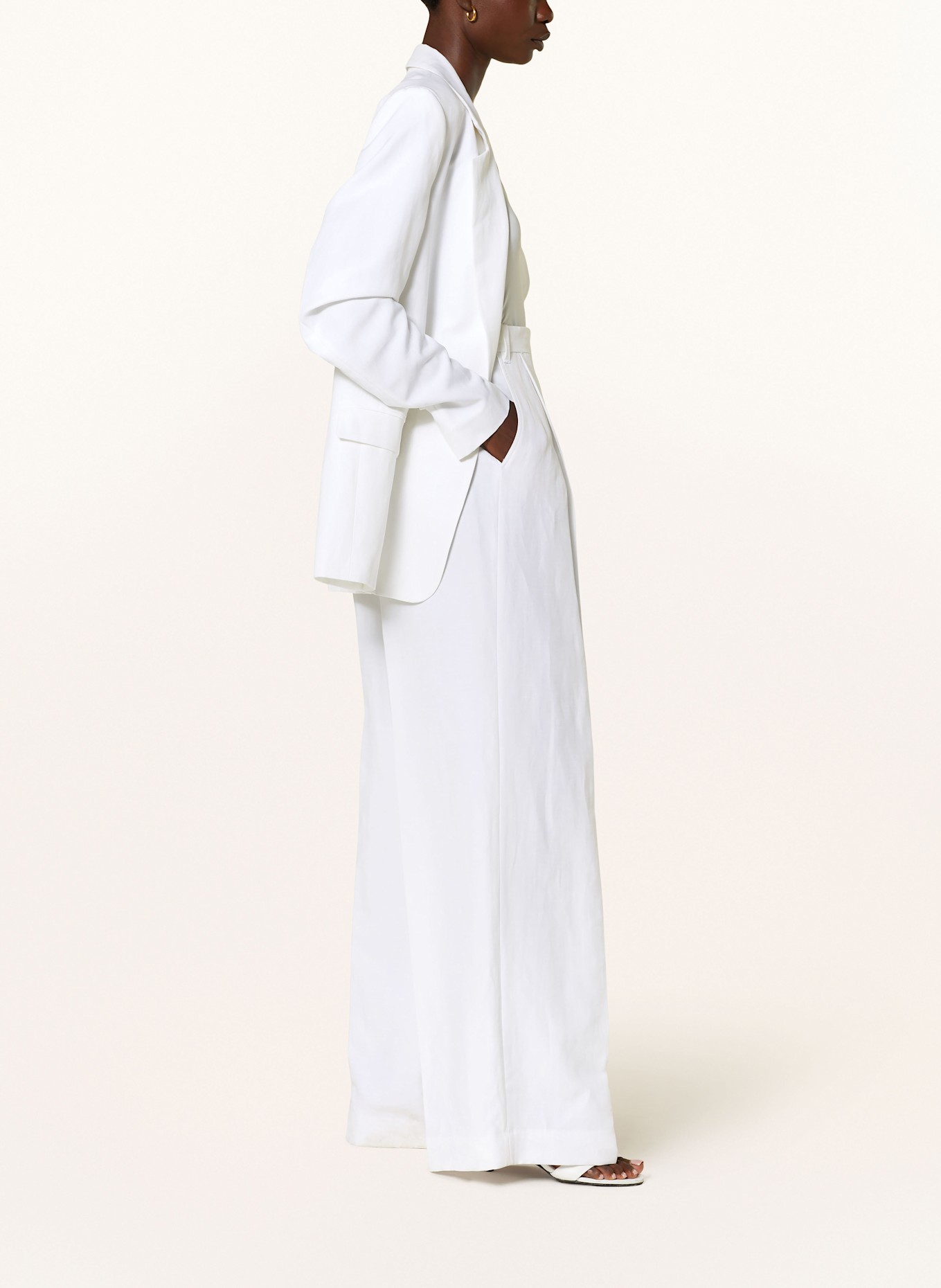 DOROTHEE SCHUMACHER Marlenehose SUMMER CRUISE mit Leinen: WEISS