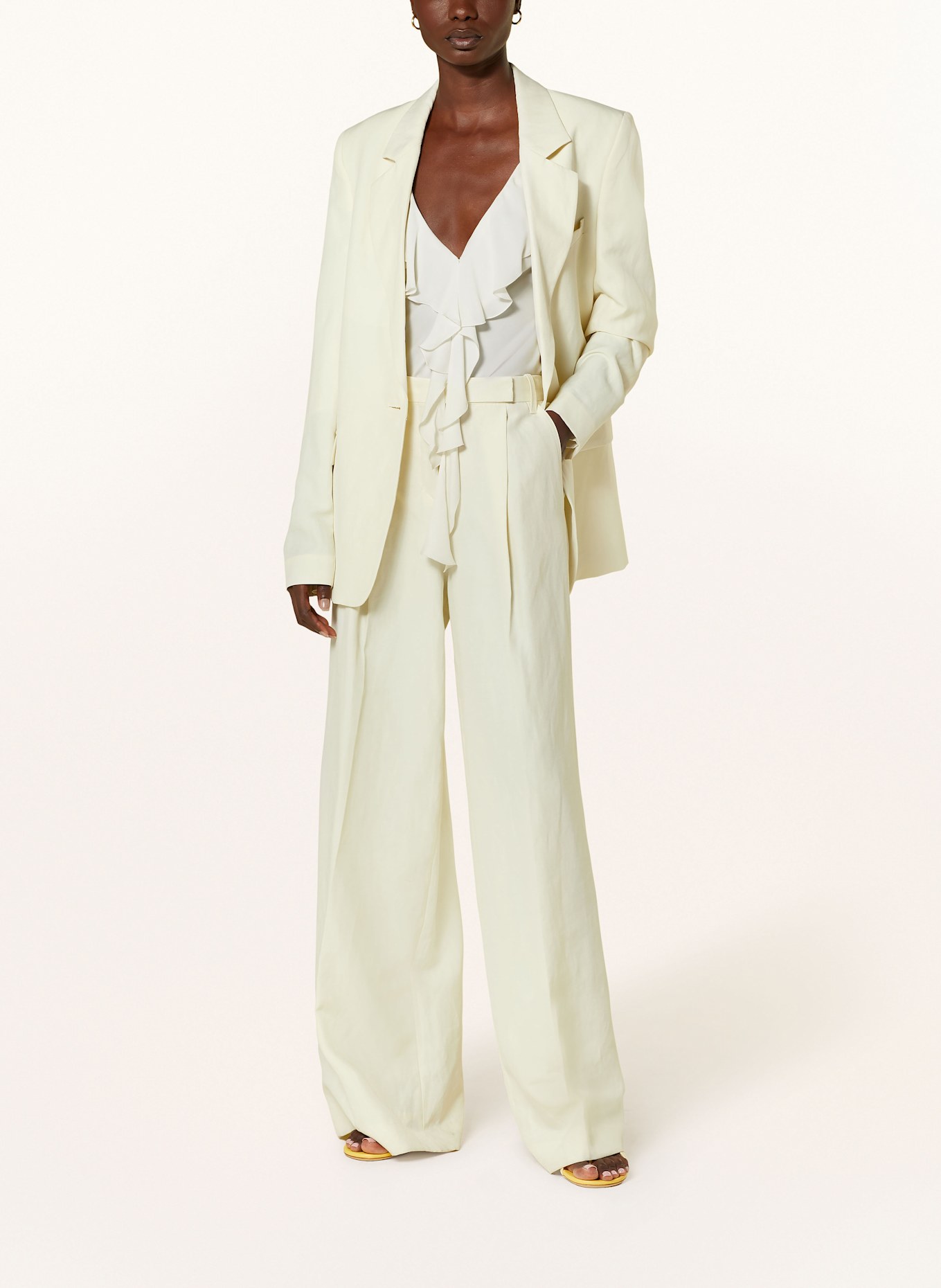 DOROTHEE SCHUMACHER Marlenehose SUMMER CRUISE mit Leinen: HELLGELB