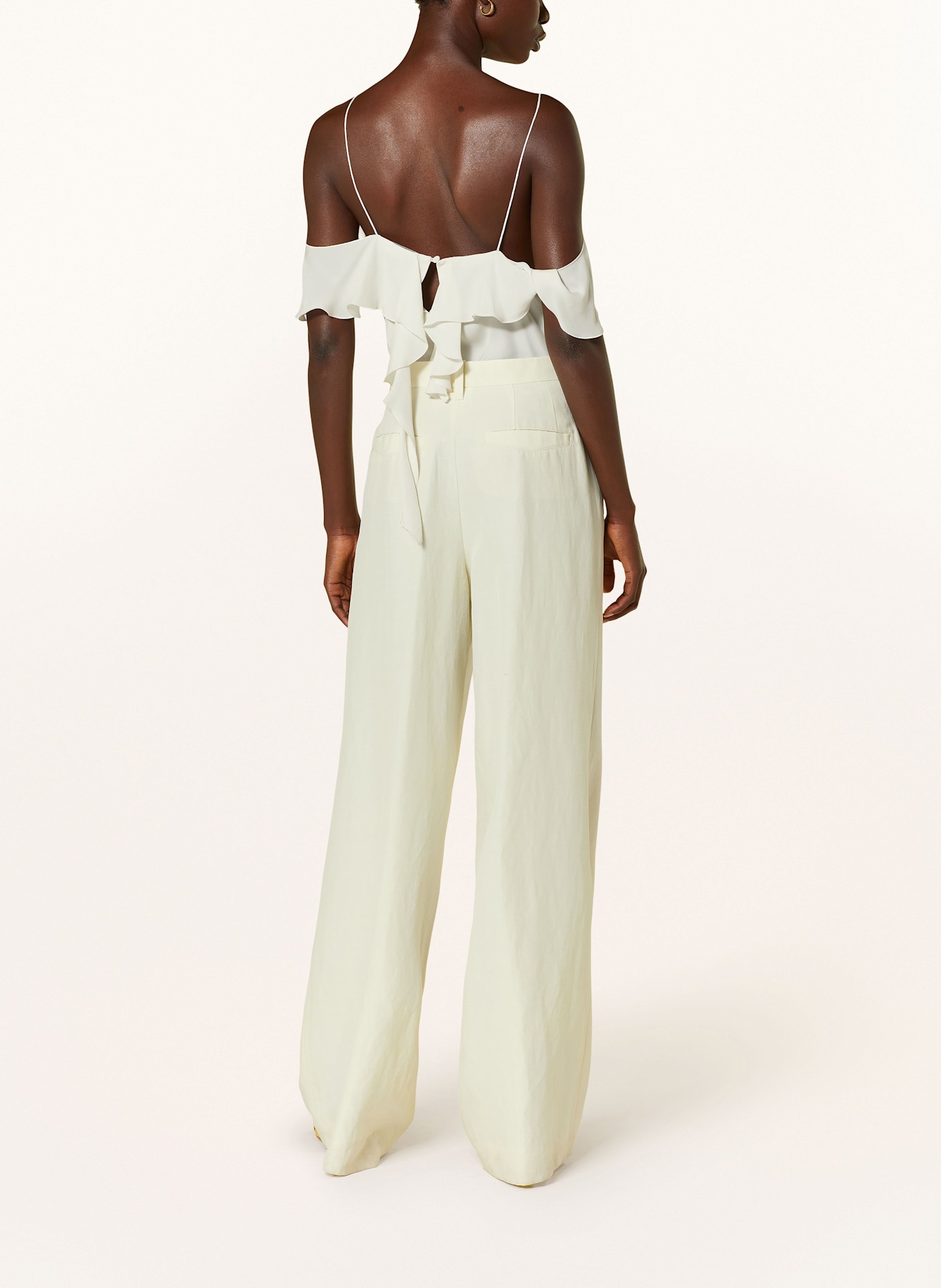 DOROTHEE SCHUMACHER Marlenehose SUMMER CRUISE mit Leinen: HELLGELB