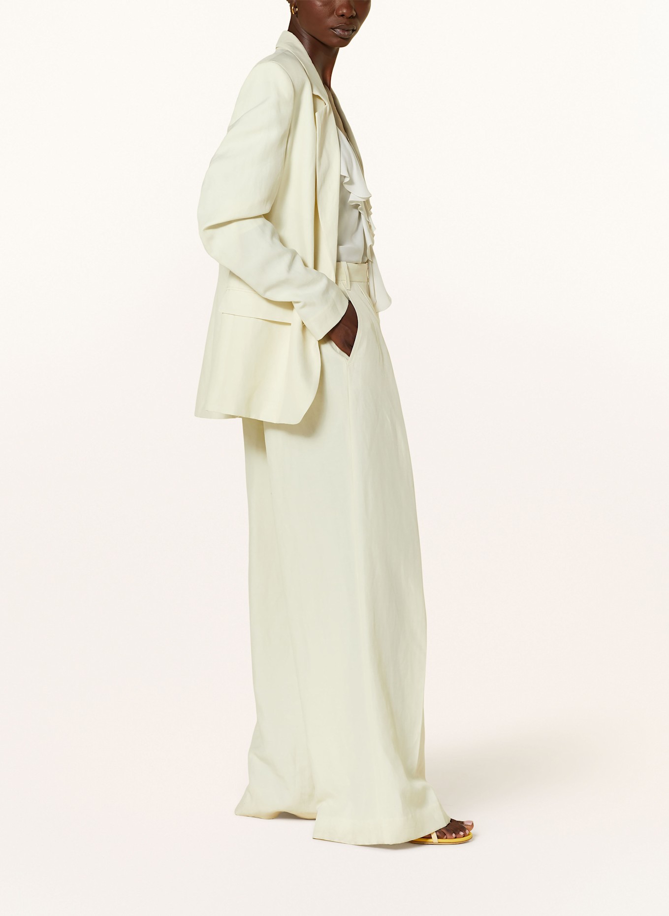 DOROTHEE SCHUMACHER Marlenehose SUMMER CRUISE mit Leinen: HELLGELB