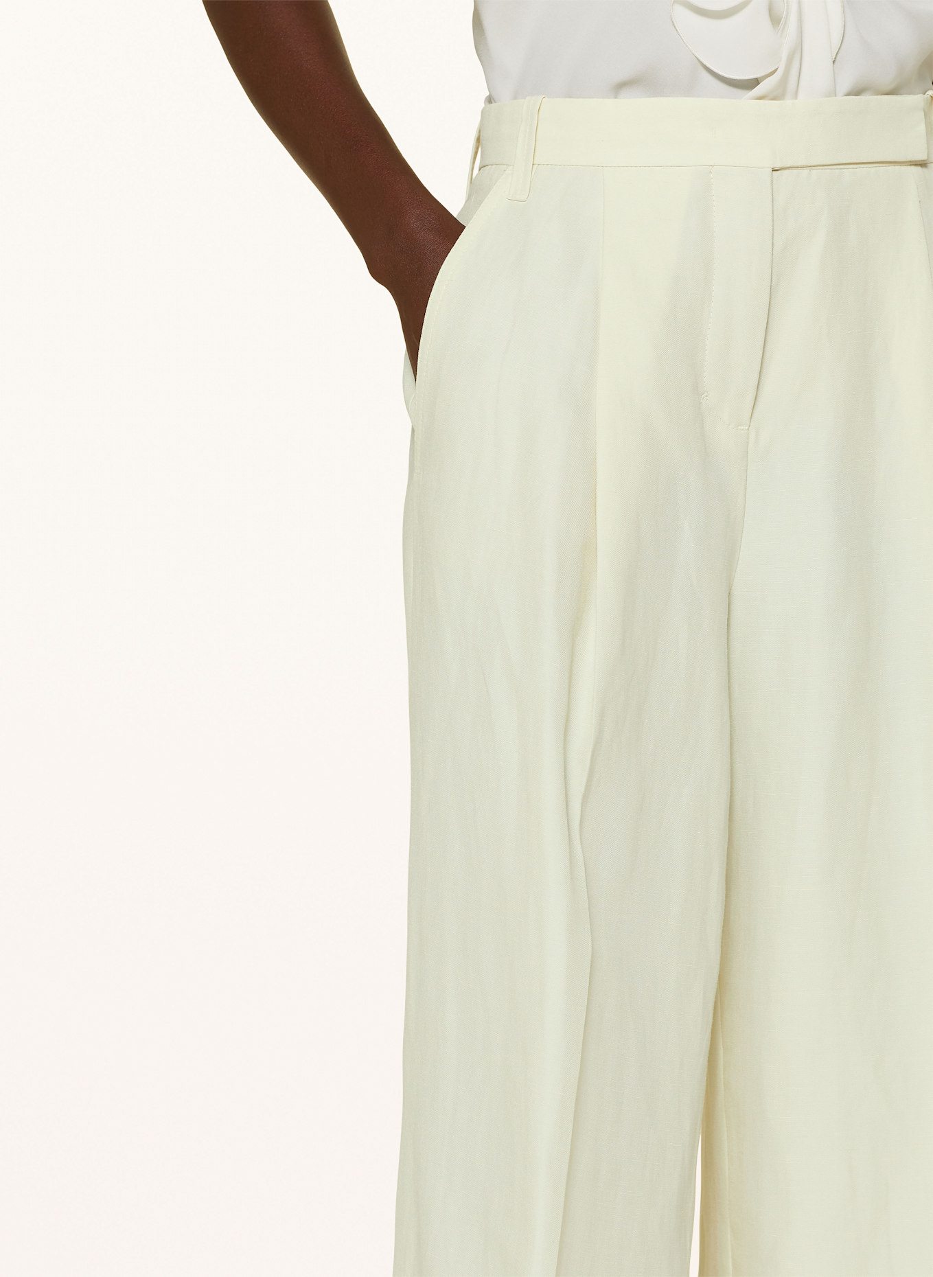 DOROTHEE SCHUMACHER Marlenehose SUMMER CRUISE mit Leinen: HELLGELB