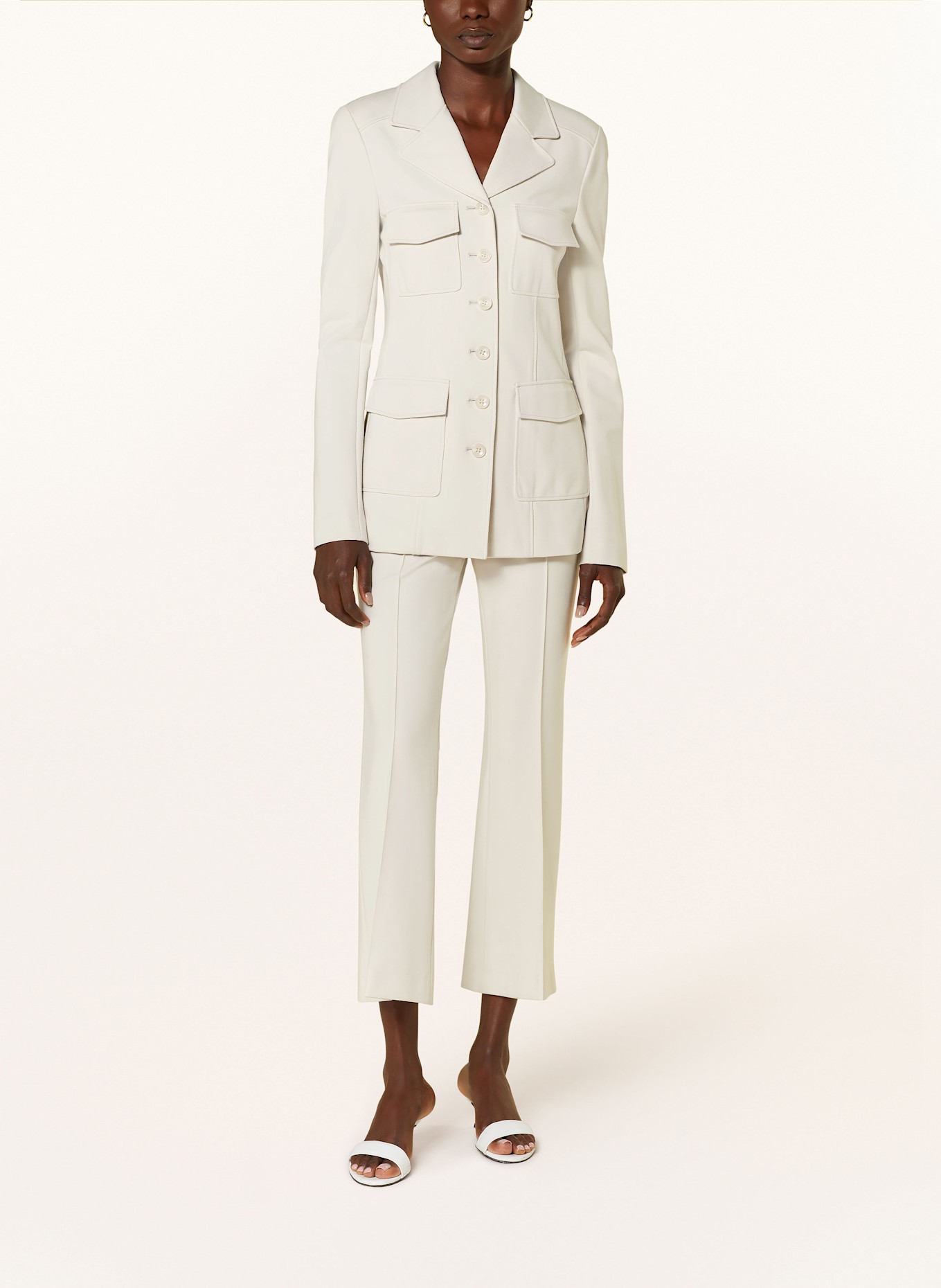 DOROTHEE SCHUMACHER EMOTIONAL ESSENCE jersey blazer: CREAM