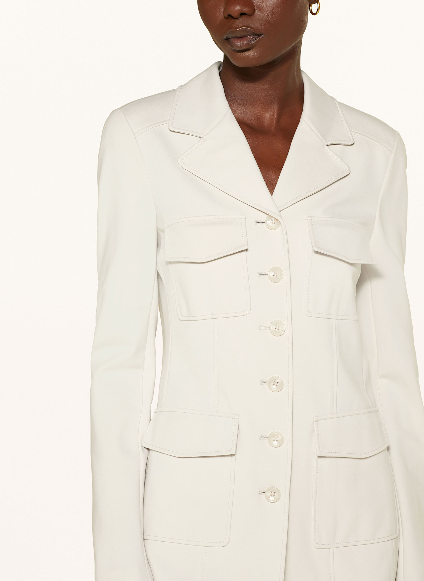 DOROTHEE SCHUMACHER EMOTIONAL ESSENCE jersey blazer: CREAM