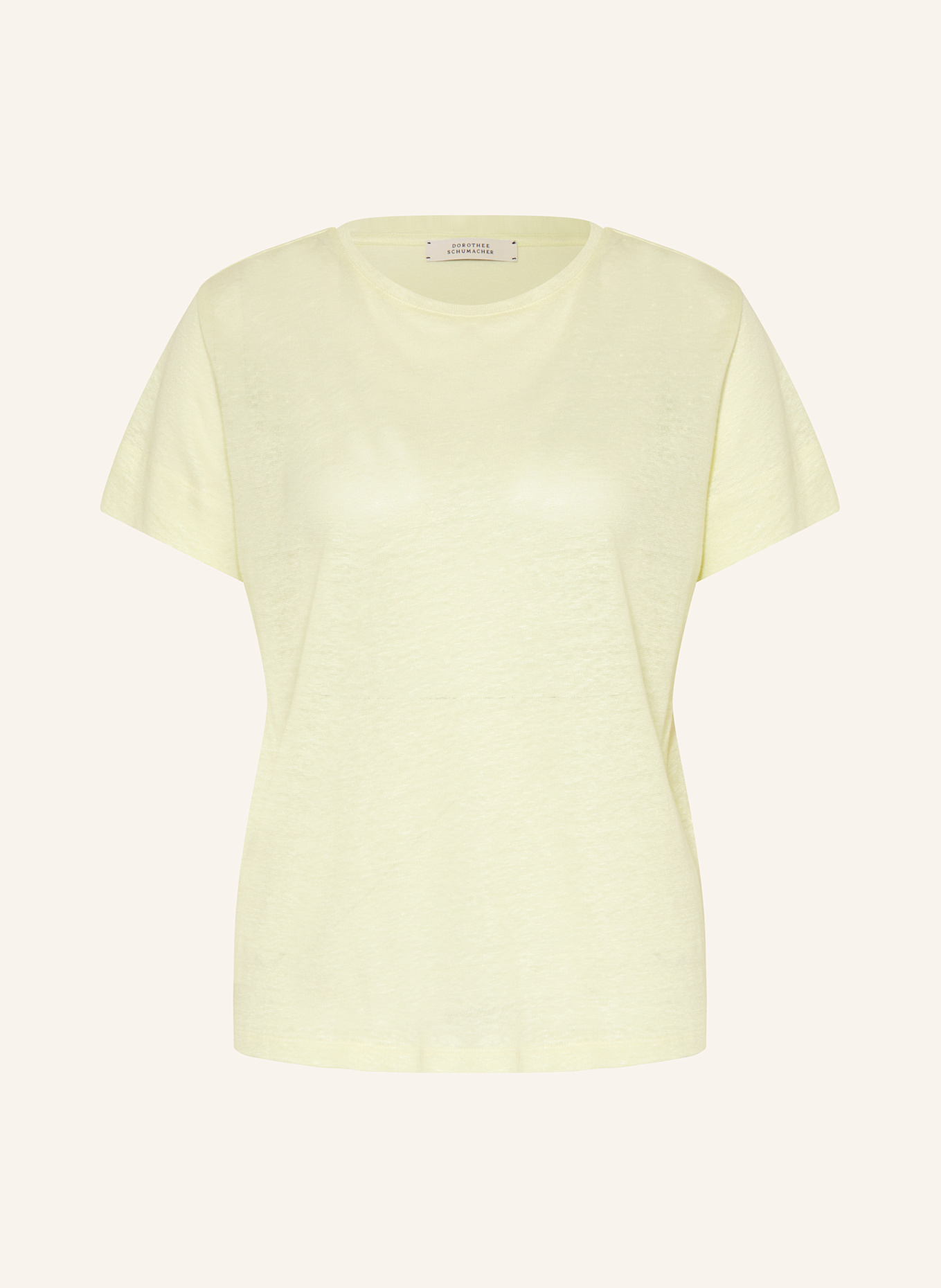 DOROTHEE SCHUMACHER Strickshirt NATURAL EASE: HELLGELB