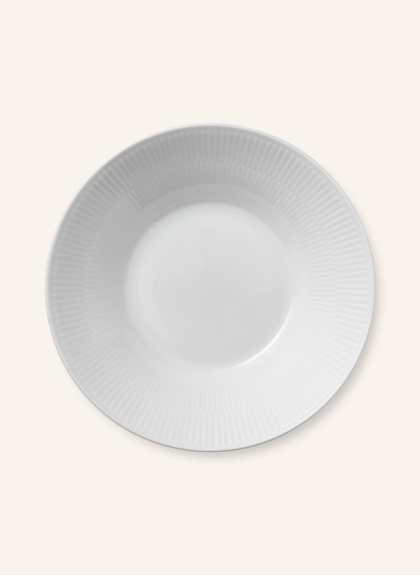 ROYAL COPENHAGEN Soup plate WHITE FLUTED, Color: WHITE (Image 1)