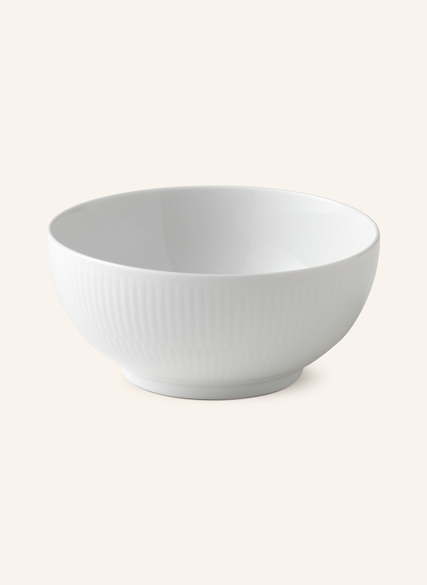 ROYAL COPENHAGEN Bowl WHITE FLUTED, Color: WHITE (Image 1)