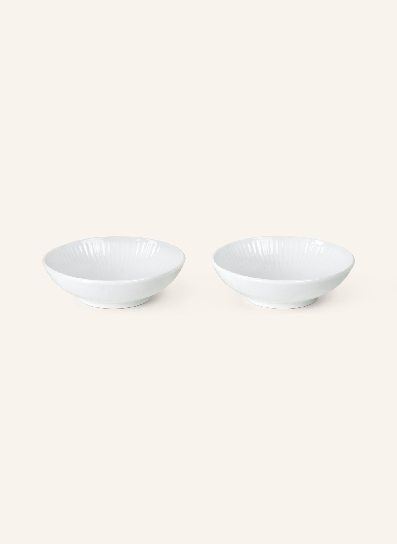 ROYAL COPENHAGEN set of 2 bowls WHITE FLUTED, Color: WHITE (Image 1)