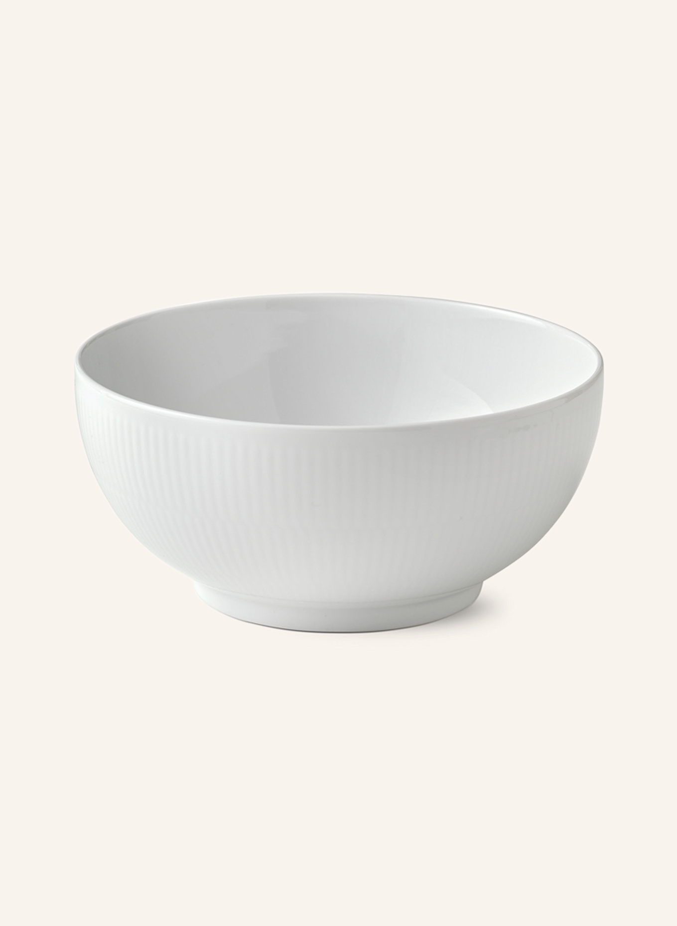 ROYAL COPENHAGEN Bowl WHITE FLUTED, Color: WHITE (Image 1)