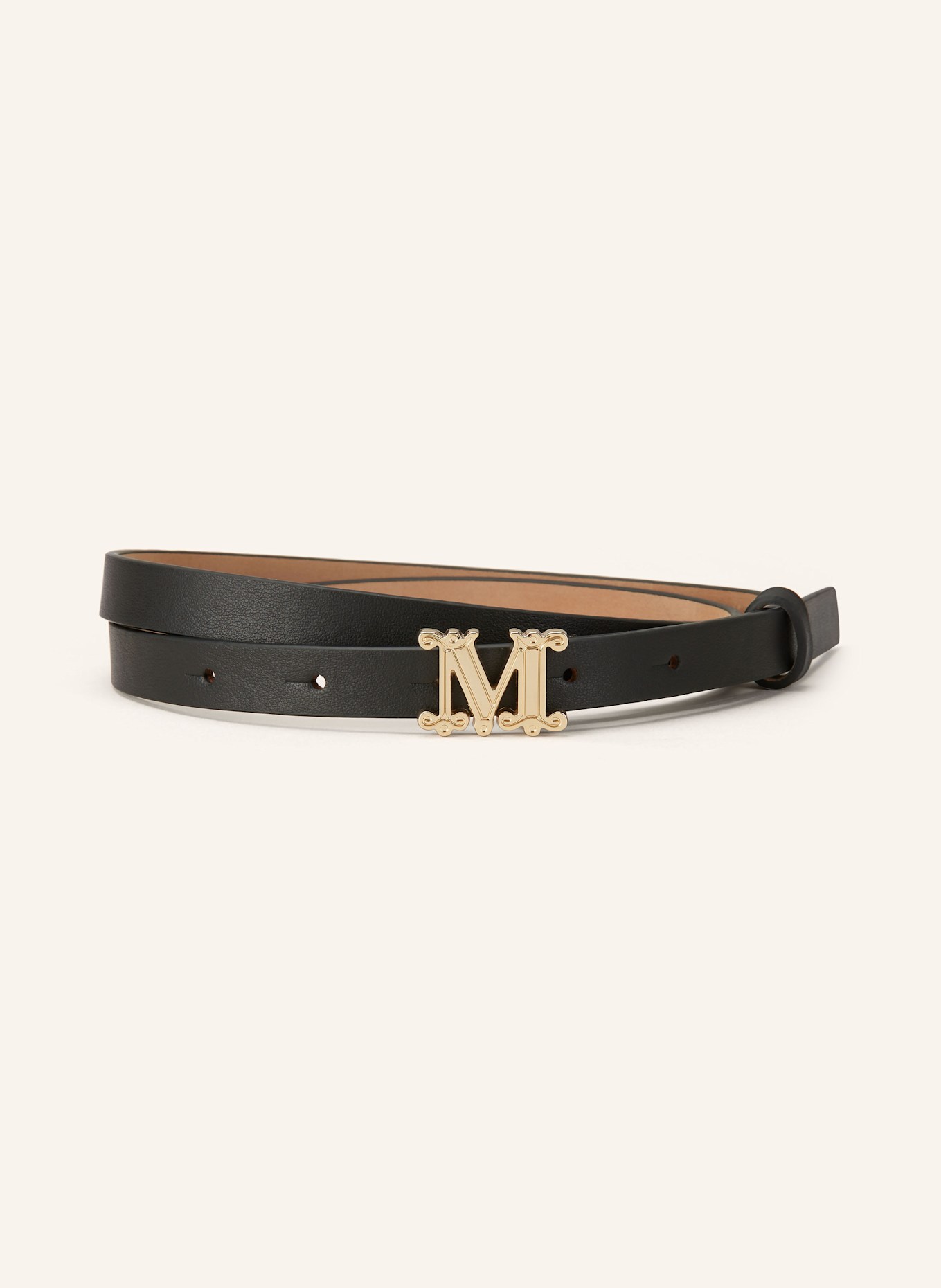 Max Mara Leather belt MGRAZIATA: BLACK