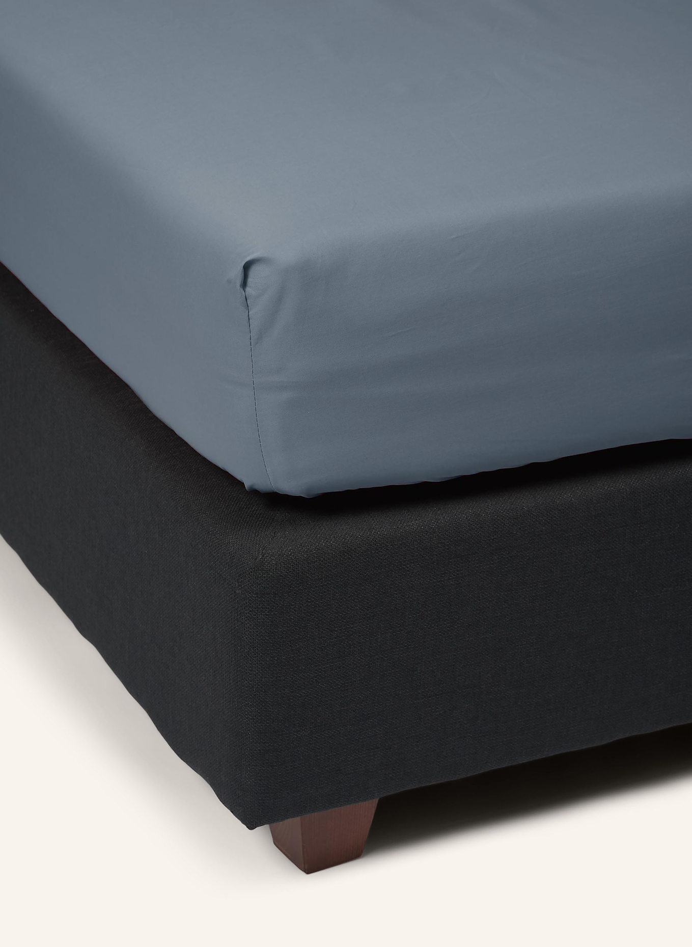 ESSENZA Prześcieradło z gumką MINTE: SZARONIEBIESKI