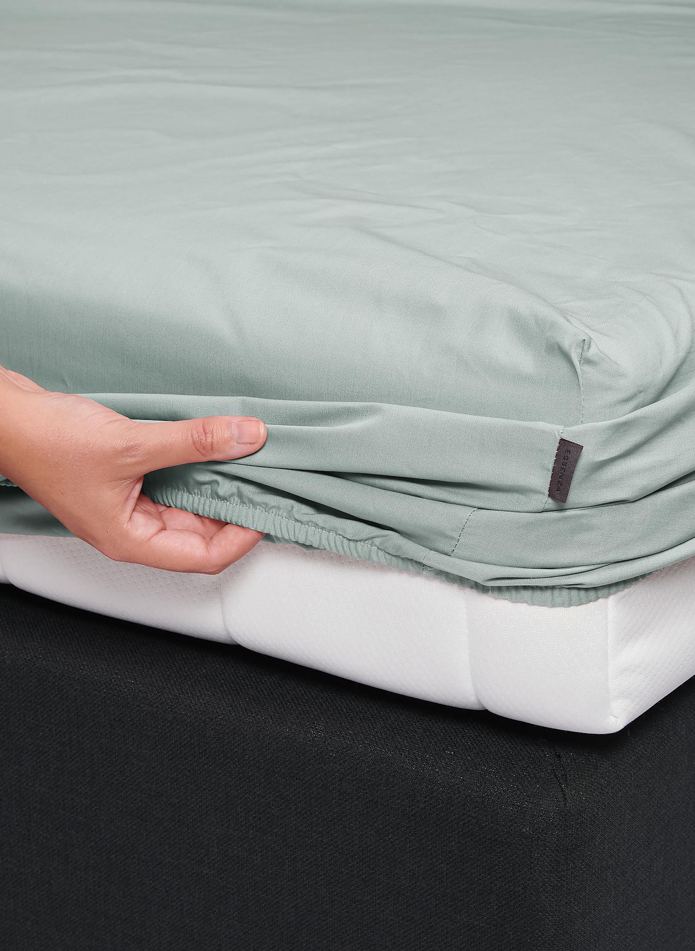 ESSENZA Prześcieradło z gumką MINTE: JASNOZIELONY