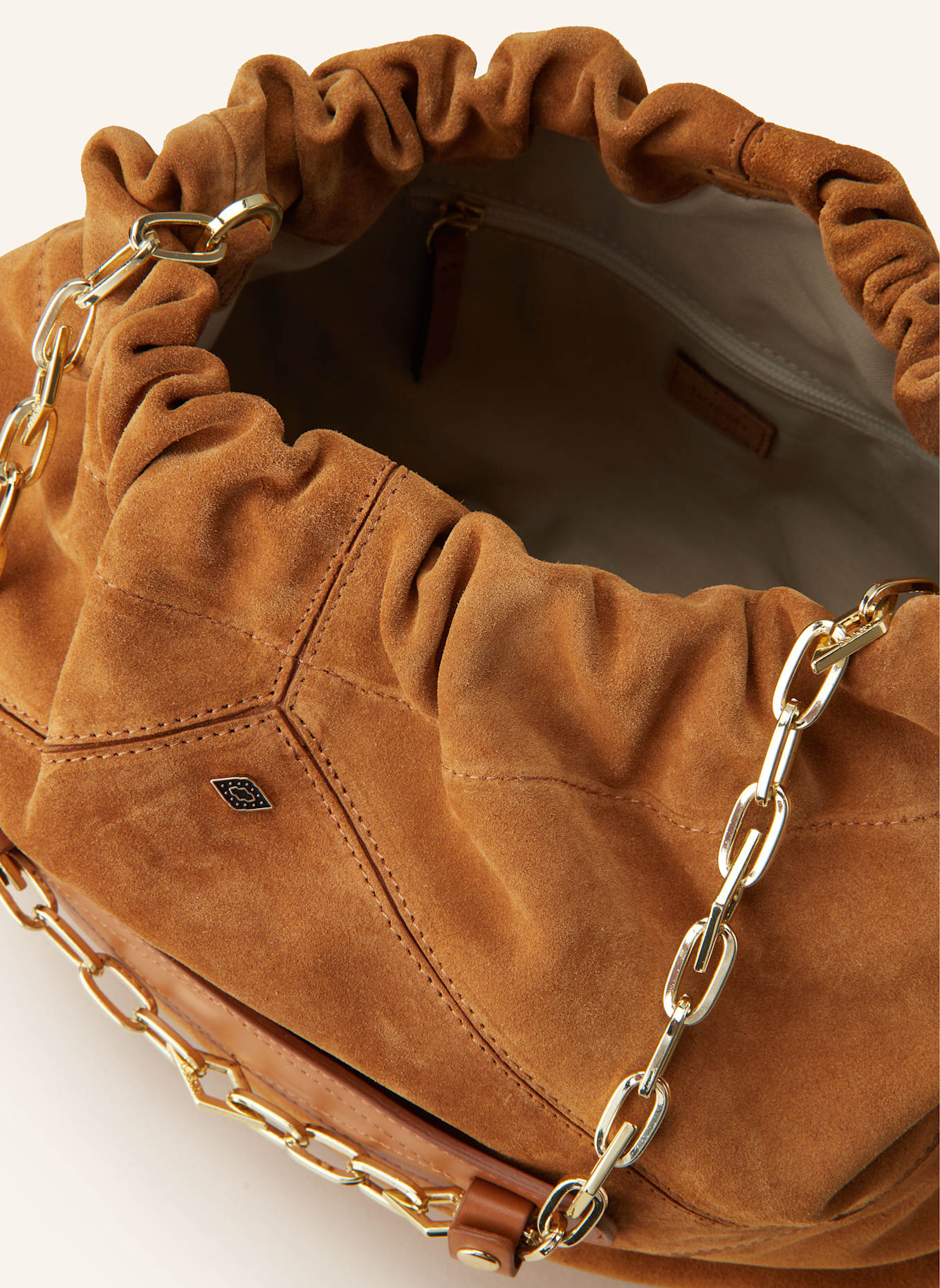 ba&sh Schultertasche JUNE M: COGNAC