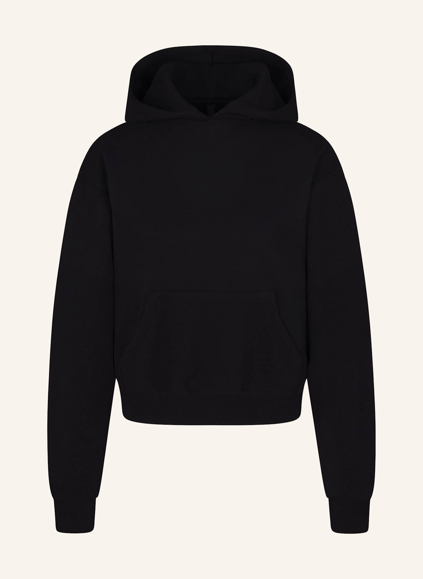 SKIMS COTTON FLEECE lounge hoodie in onyx