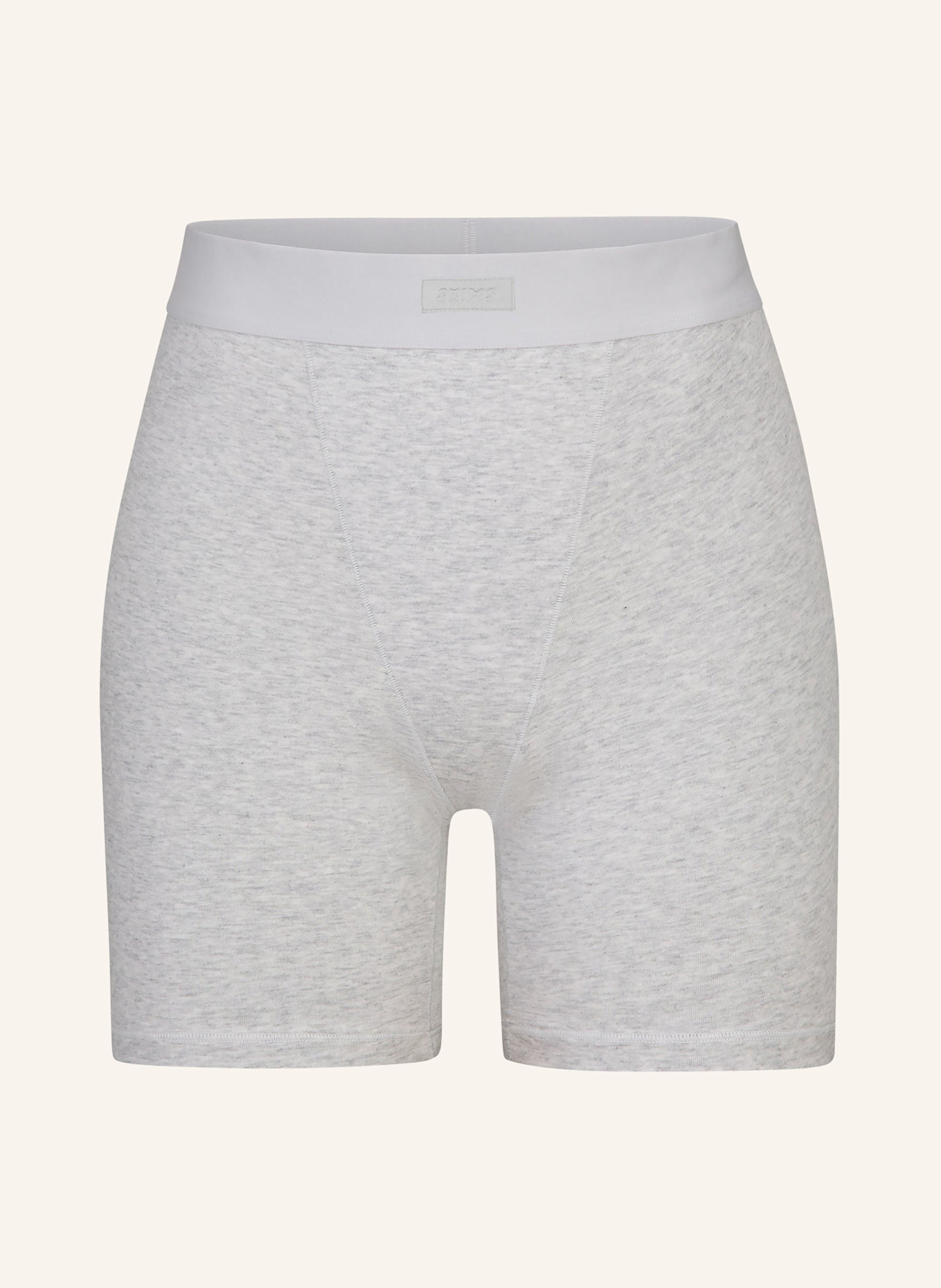 SKIMS BOYFRIEND lounge shorts: LIGHT HEATHER GREY