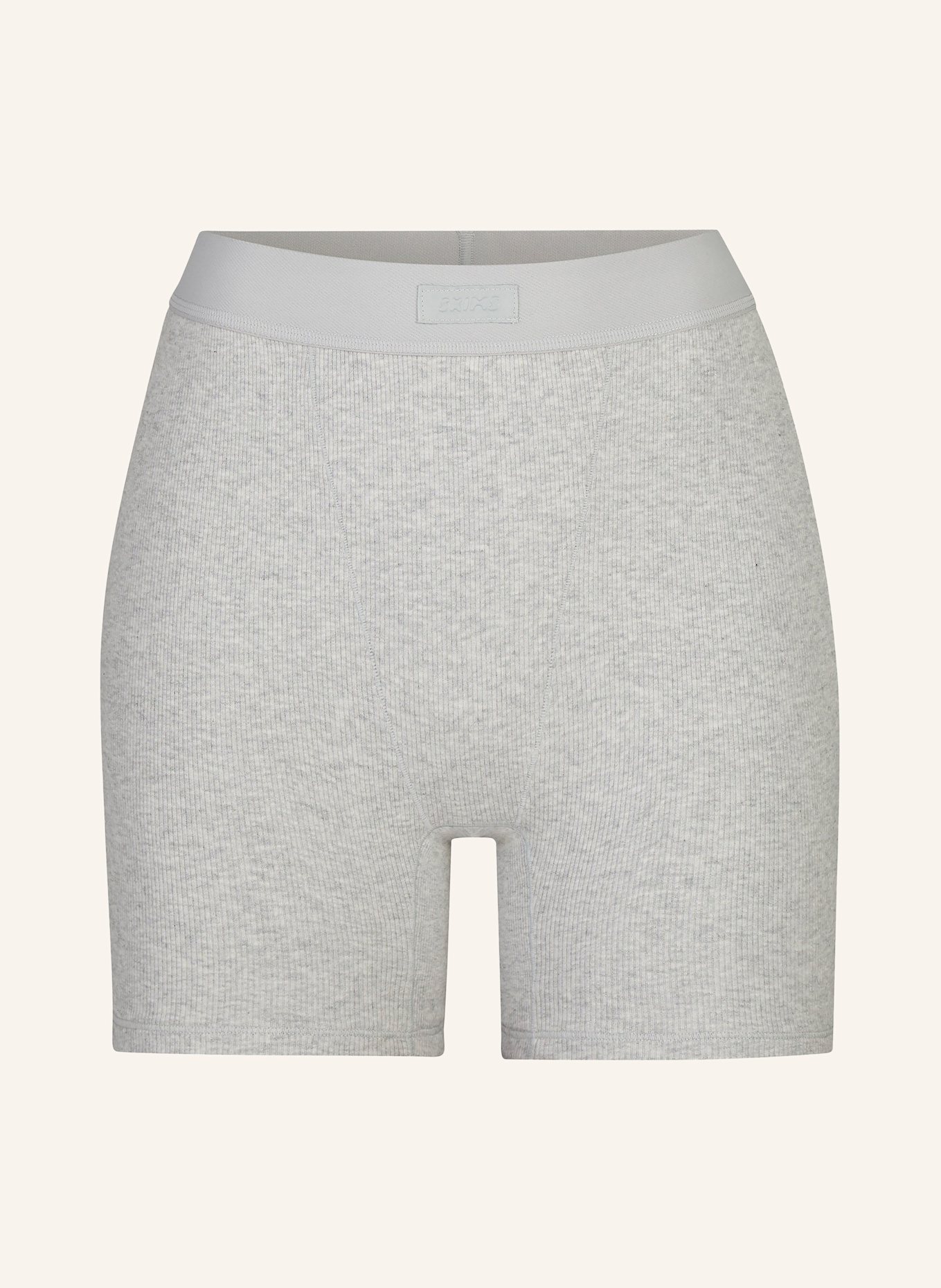 SKIMS Lounge-Shorts COTTON RIB: LIGHT HEATHER GREY
