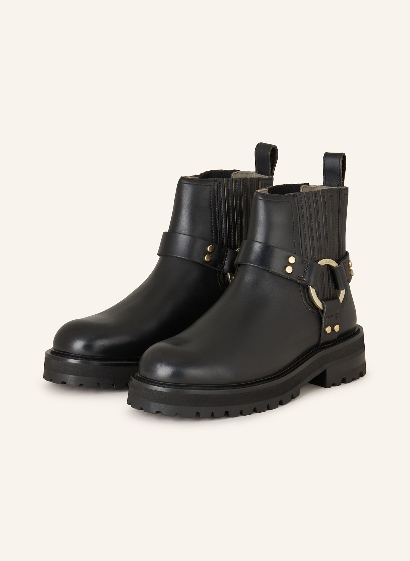 ALLSAINTS MADDIE biker boots with studs
