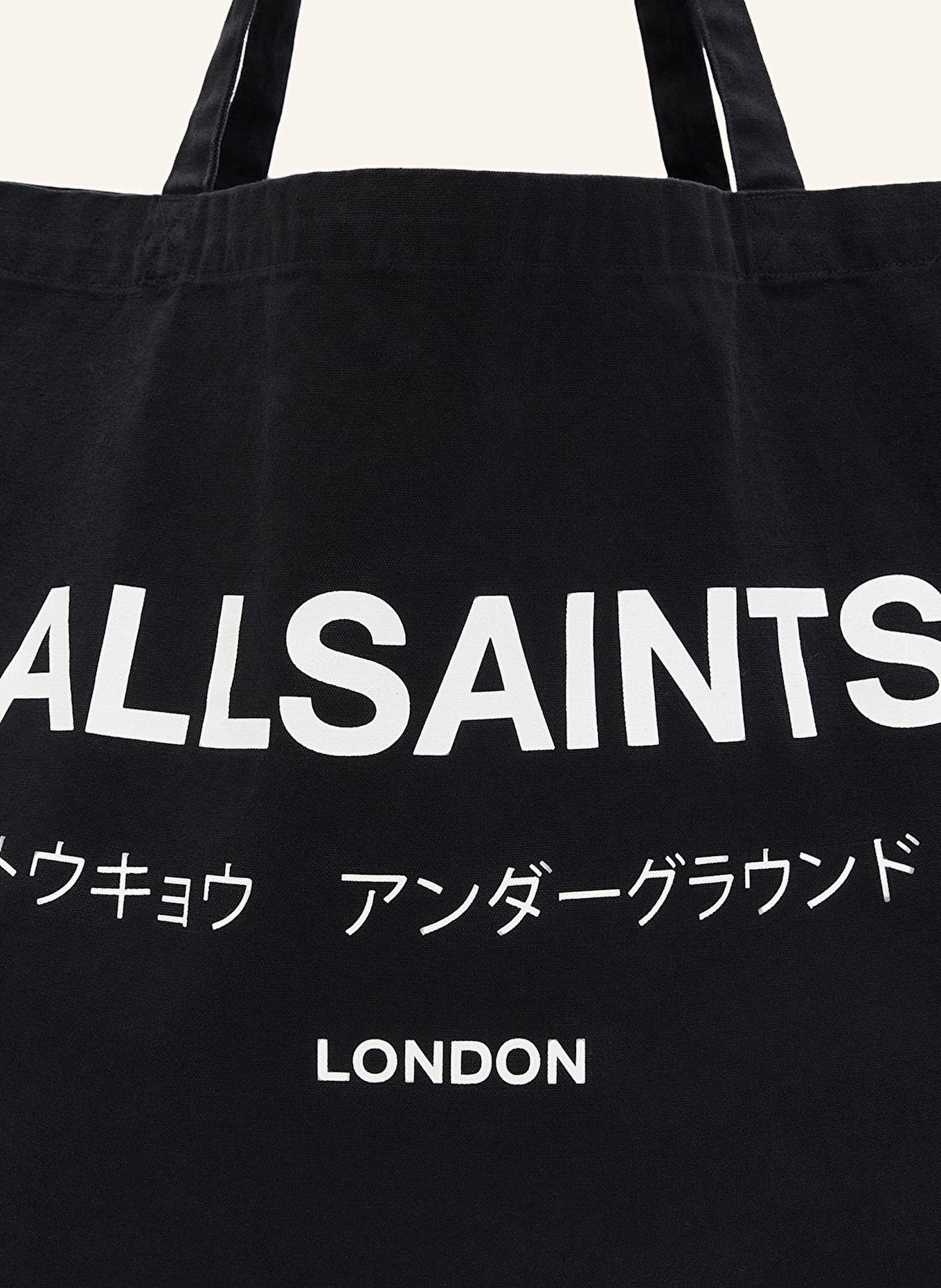 ALLSAINTS Shopper UNDERGROUND TOTE in schwarz weiss