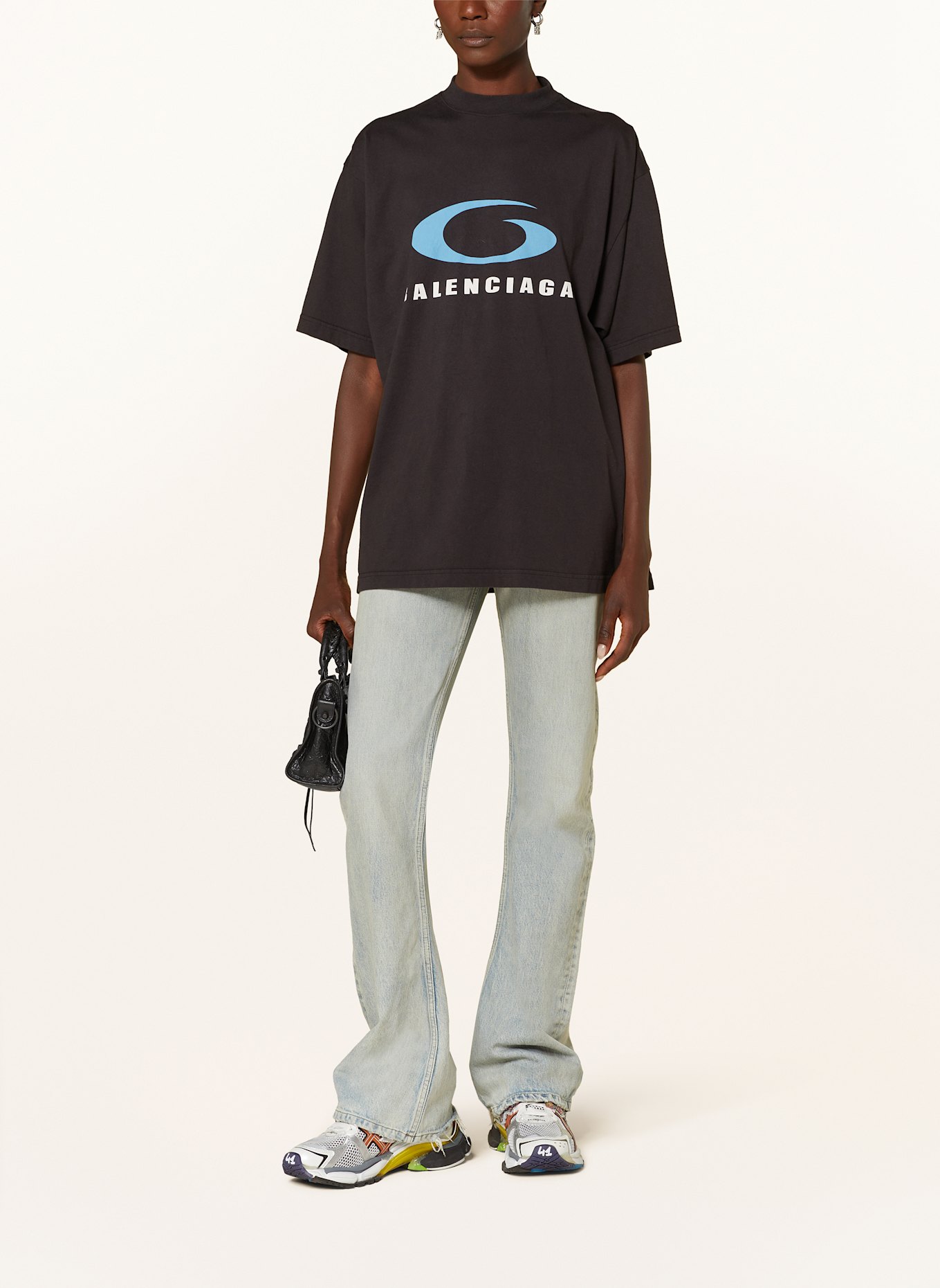 BALENCIAGA T-shirt: CZARNY