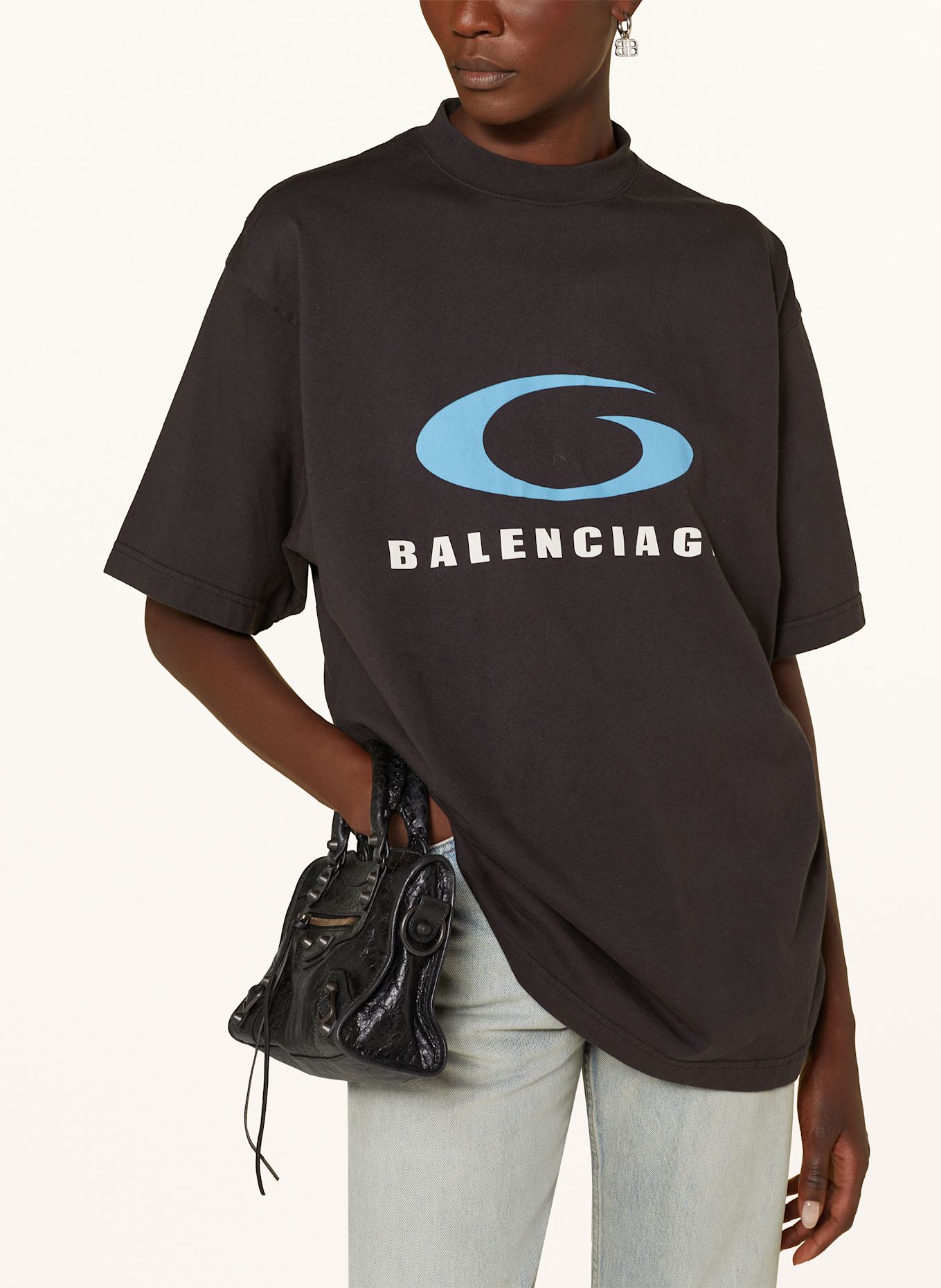 BALENCIAGA T-shirt: CZARNY