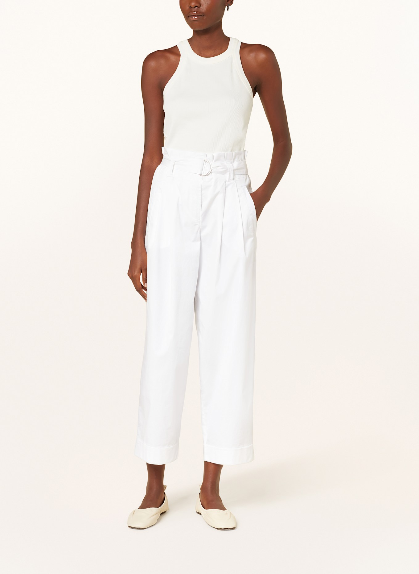 MARC AUREL 7/8 pants: WHITE