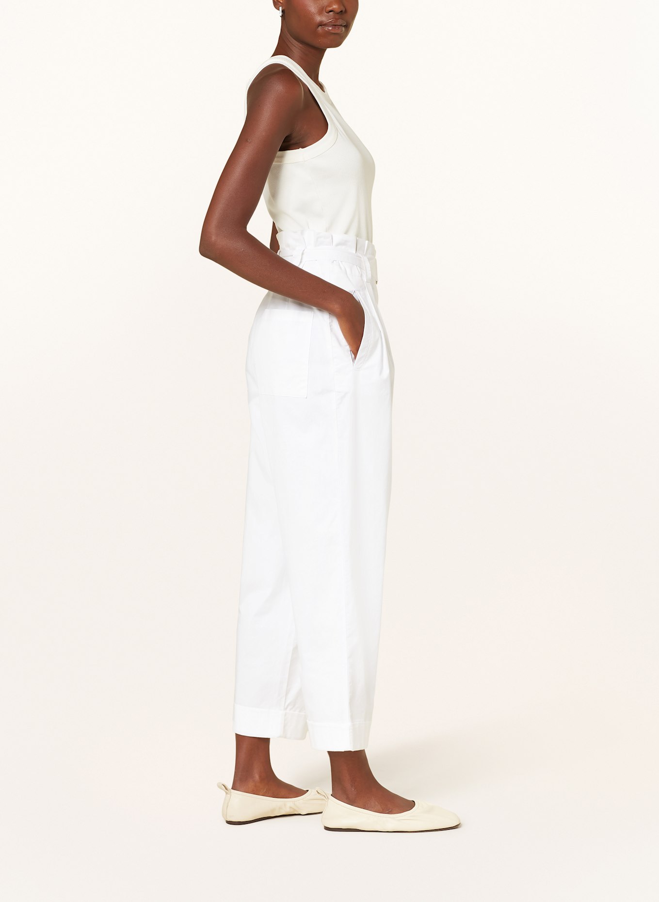 MARC AUREL 7/8 pants: WHITE