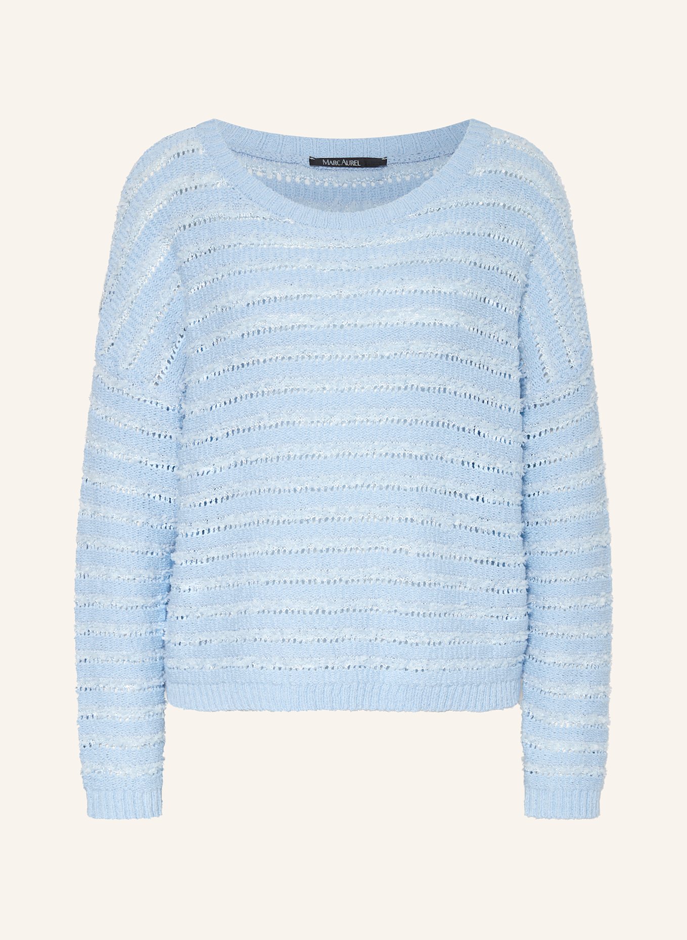 MARC AUREL Pullover mit Pailletten: HELLBLAU
