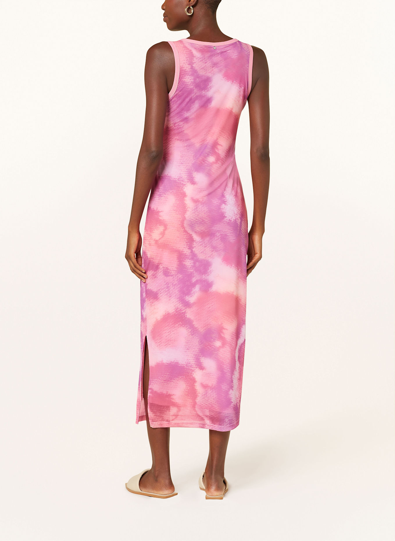 MARC AUREL Sukienka z siateczki: MOCNORÓŻOWY / FUKSJA