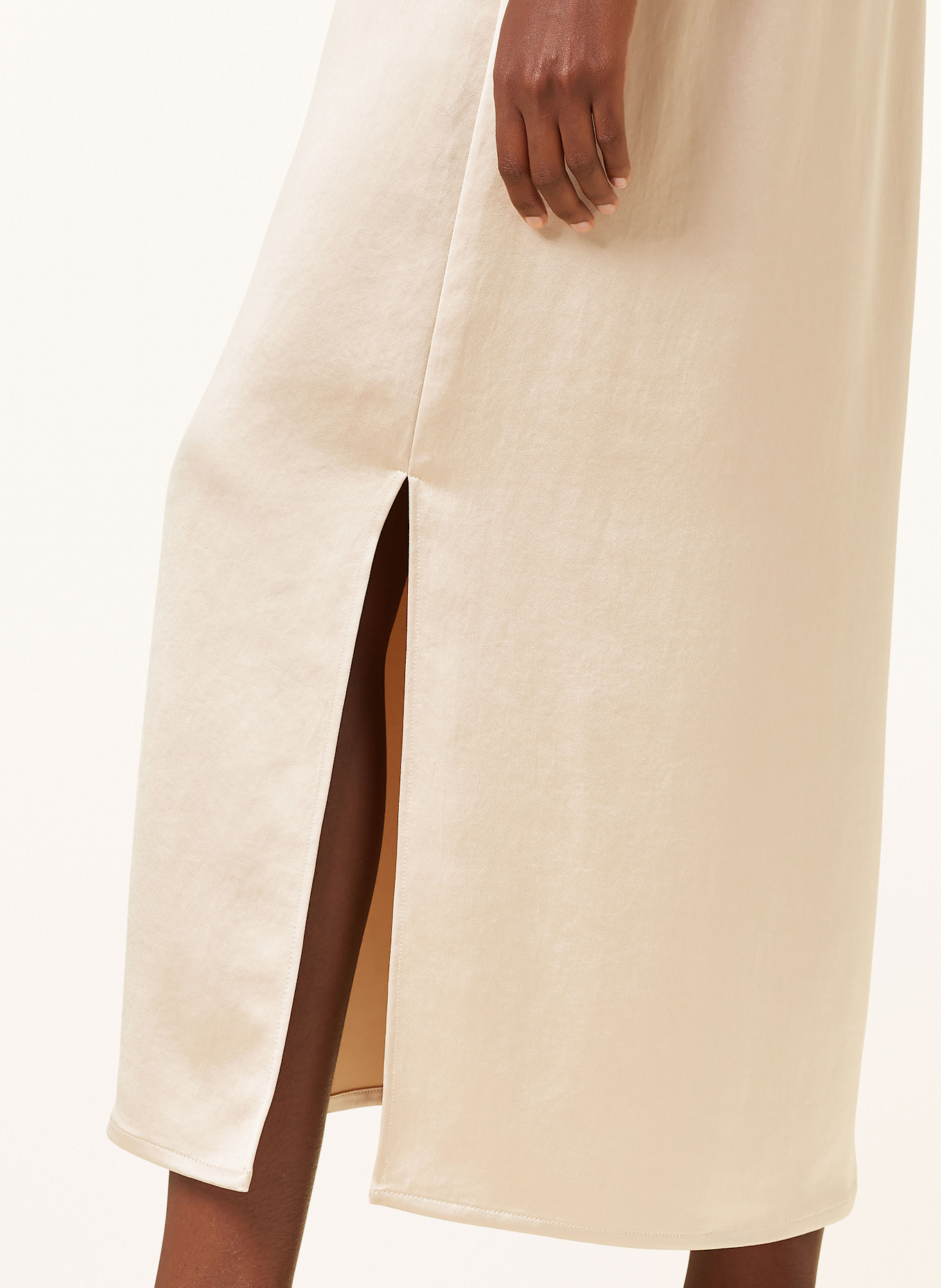 MARC AUREL Satin trousers: BEIGE