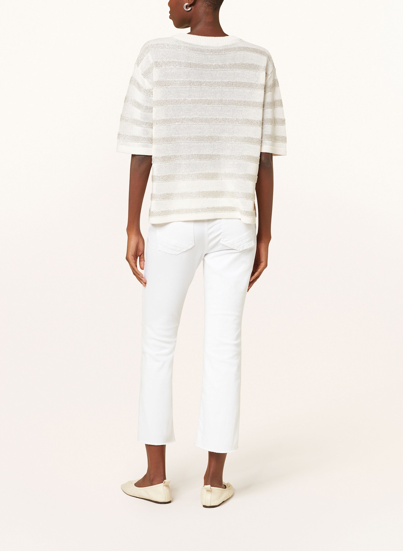 MARC AUREL 7/8 Jeans, Color: WHITE (Image 3)