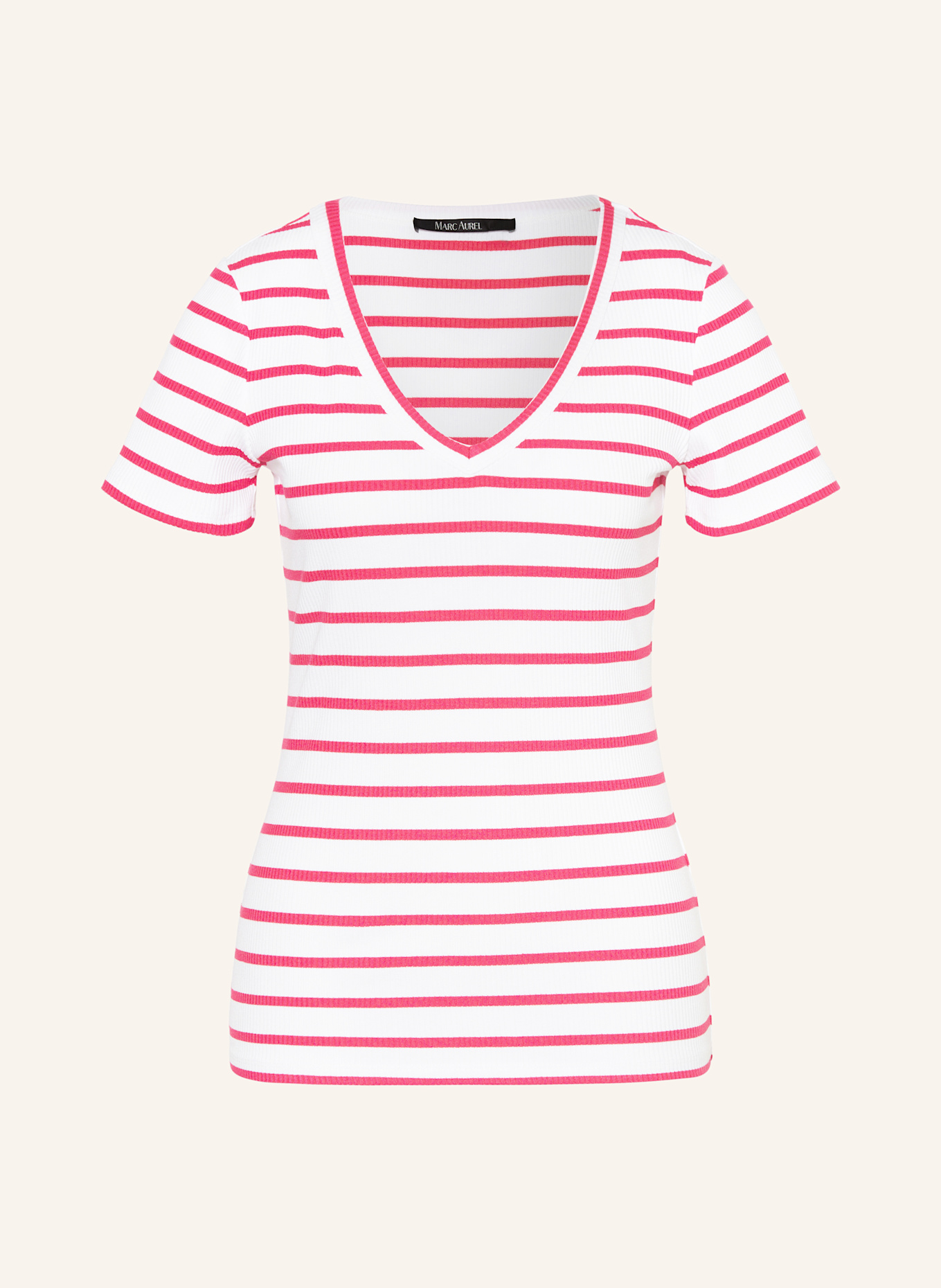 MARC AUREL T-Shirt: WEISS/ PINK