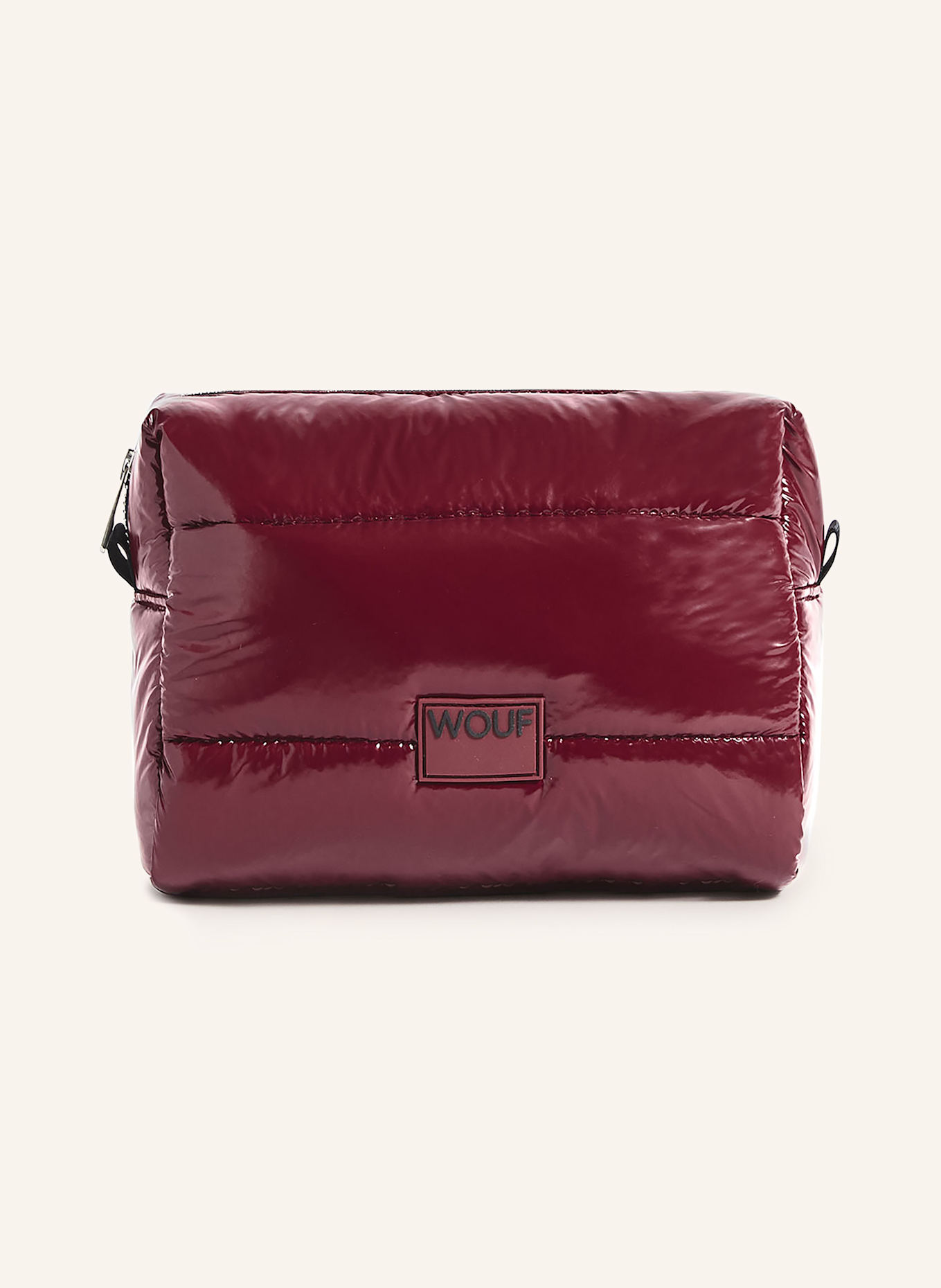 WOUF Kosmetiktasche GLOSSY, Farbe: DUNKELROT (Bild 1)