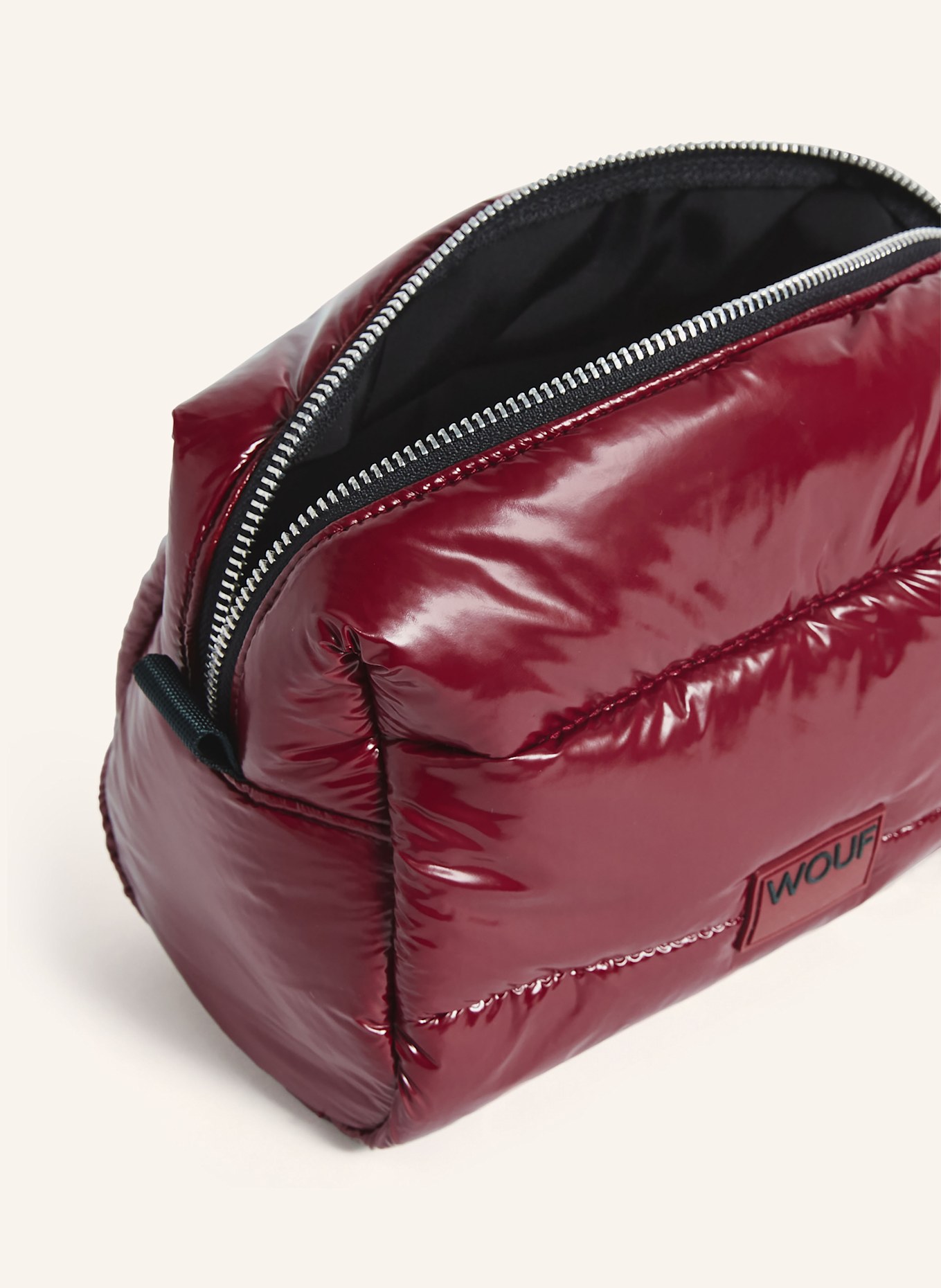 WOUF Kosmetiktasche GLOSSY, Farbe: DUNKELROT (Bild 2)