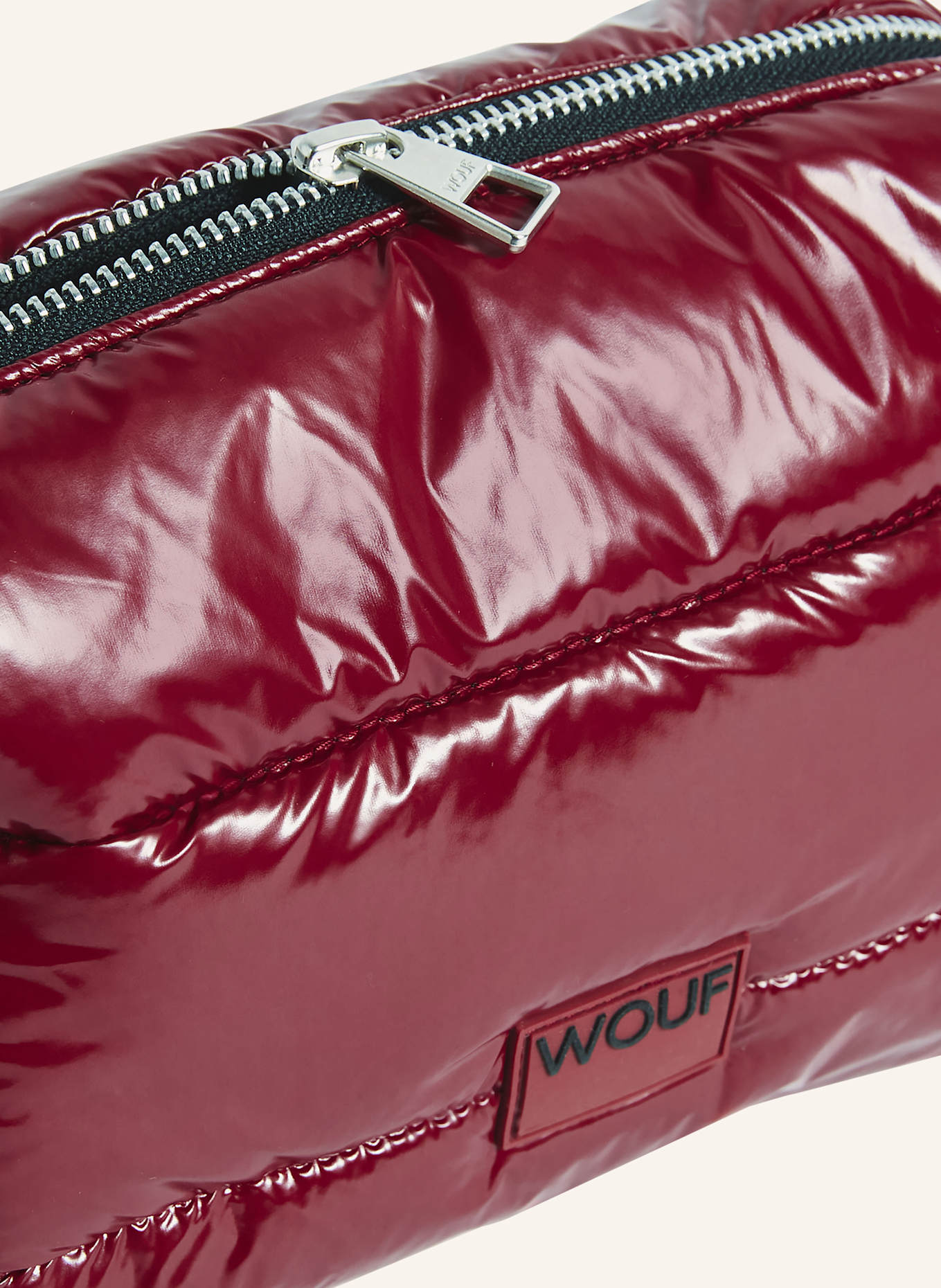 WOUF Kosmetiktasche GLOSSY, Farbe: DUNKELROT (Bild 3)