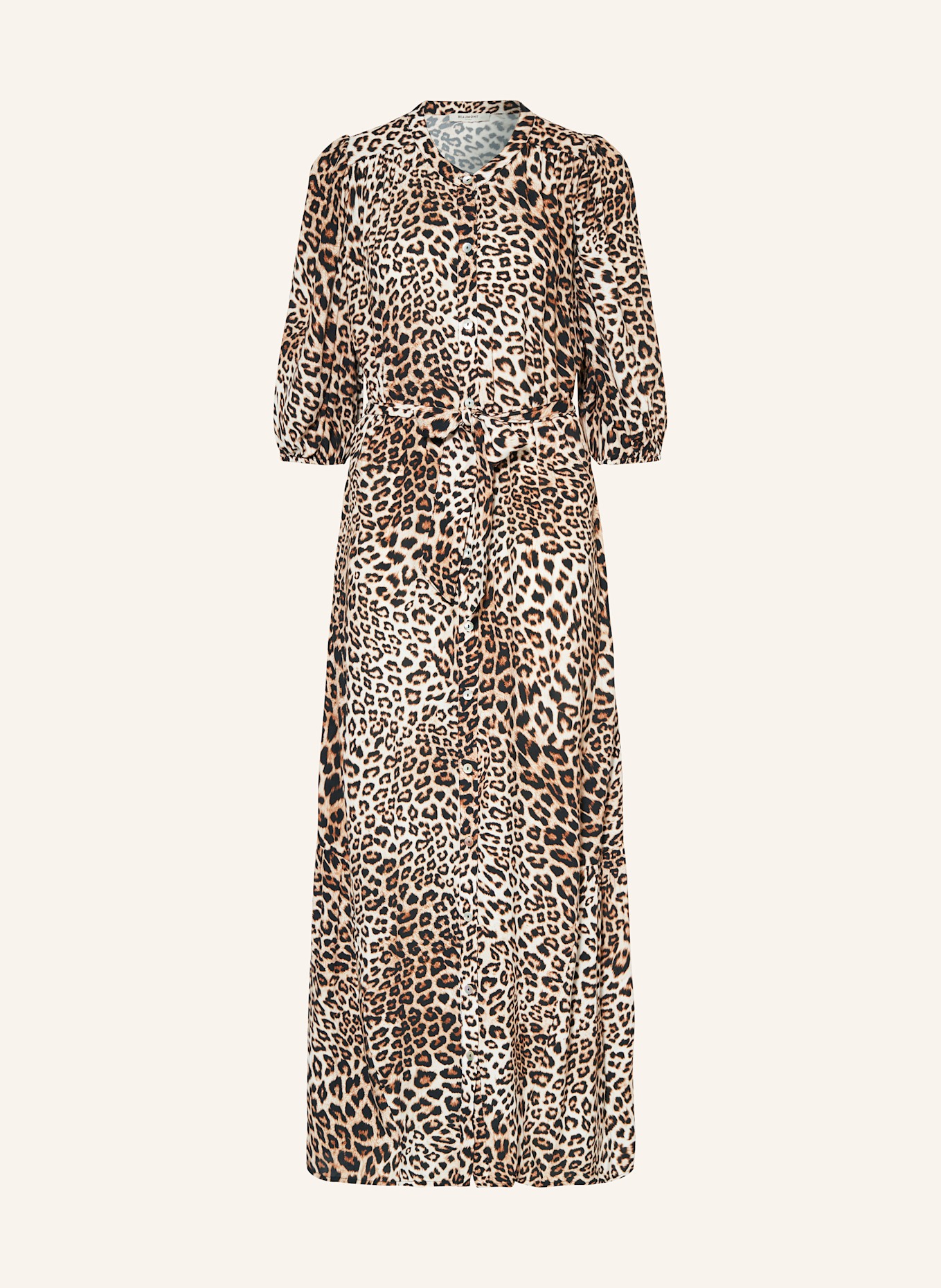 BEAUMONT Hemdblusenkleid LESLEY: CREME / DUNKELBRAUN / HELLBRAUN