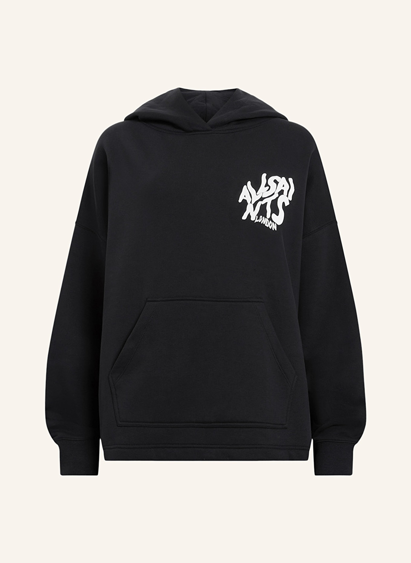 ALLSAINTS ORLANDO hoodie, Color: BLACK/ WHITE (Image 1)